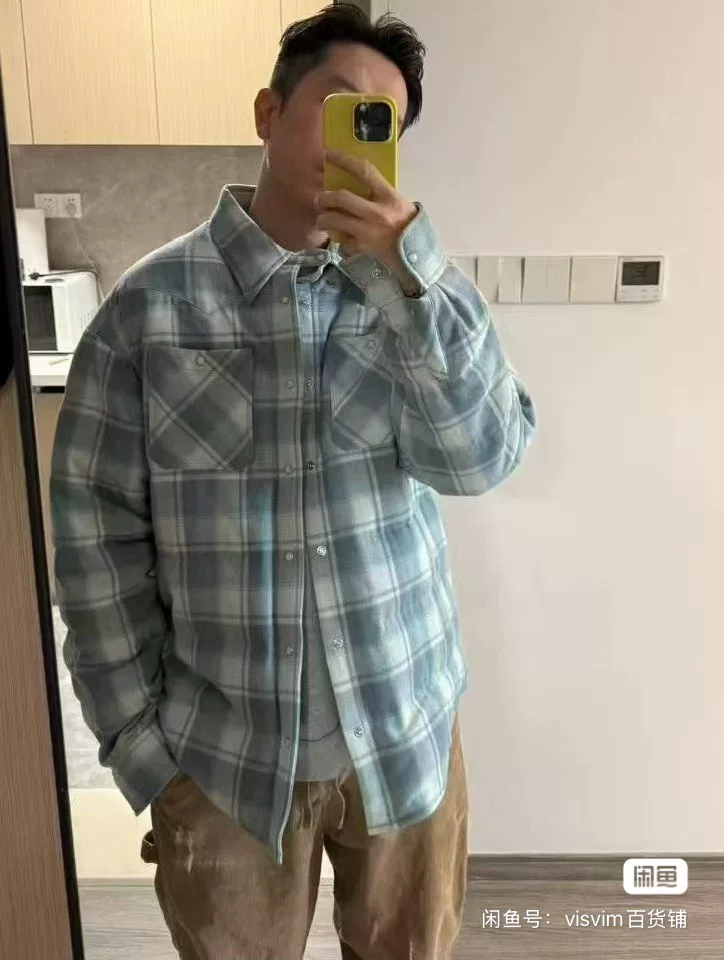 VISVIM 23AW Plaid Down Jacket — label