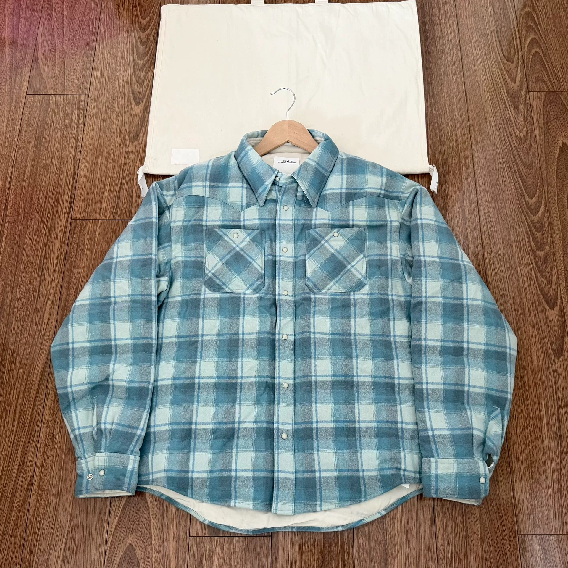 VISVIM 23AW Plaid Down Jacket