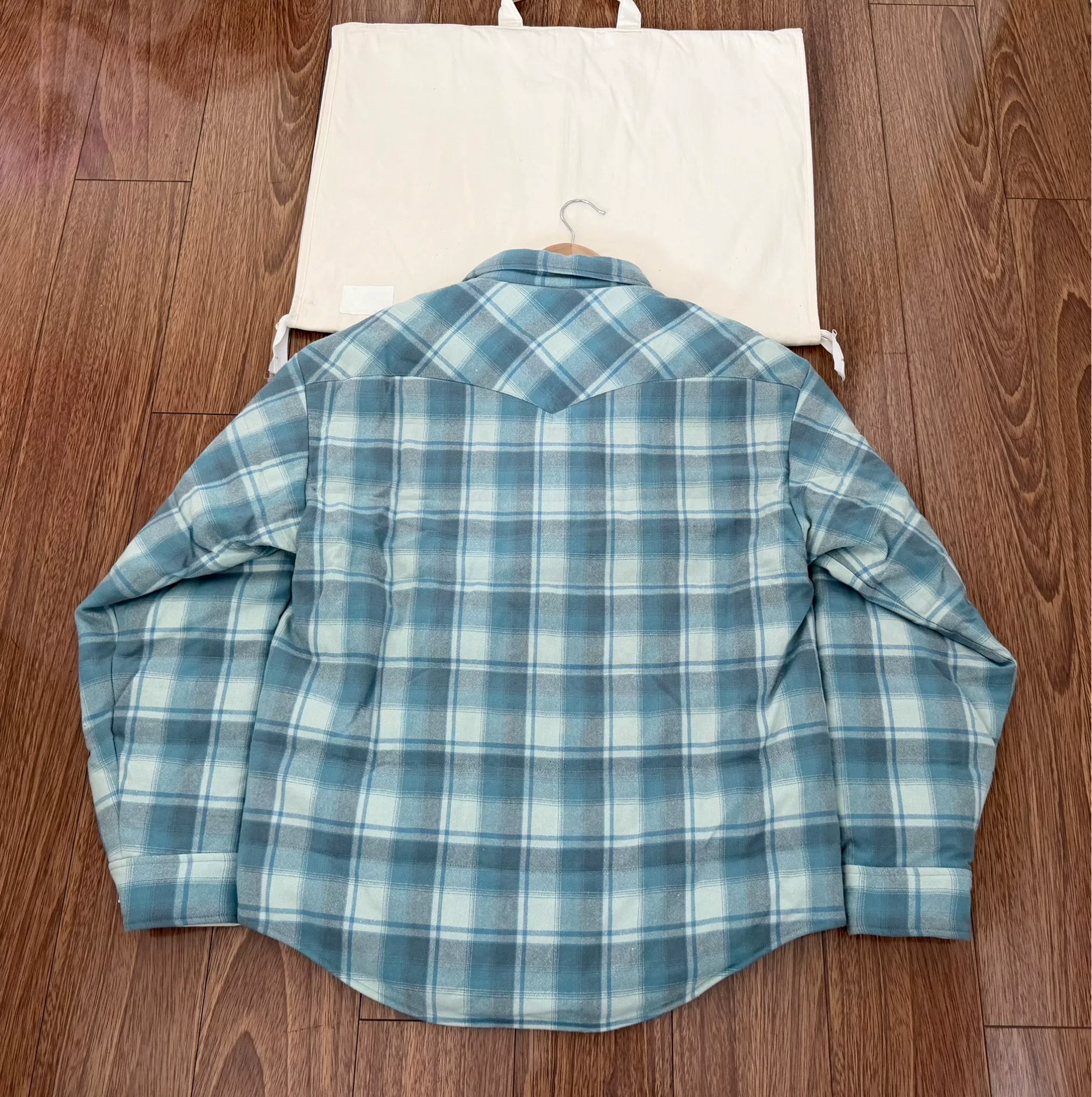 VISVIM 23AW Plaid Down Jacket — front
