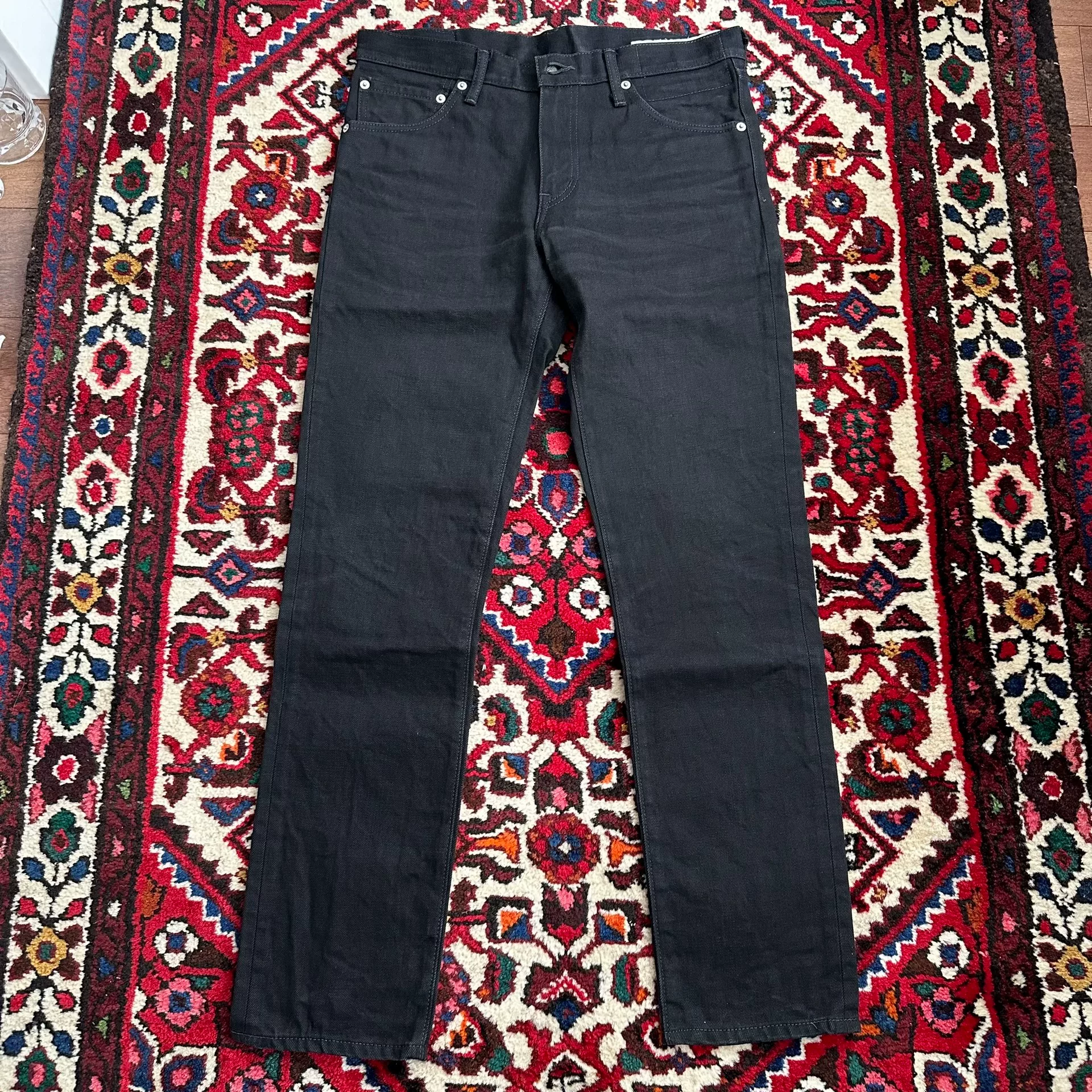 visvim 15aw 04R Black Jeans — front