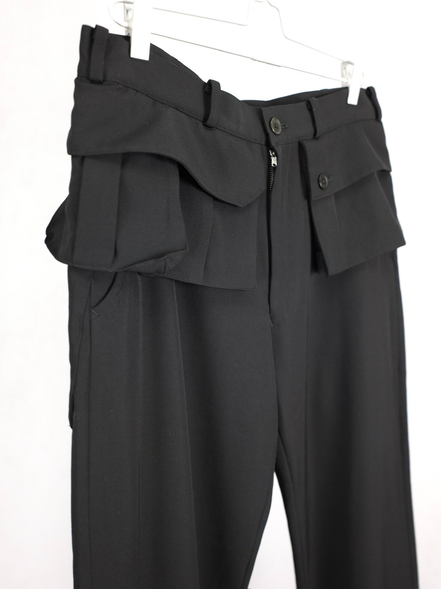 Yohji Yamamoto 01SS Multi-Pocket Wool Trousers — back