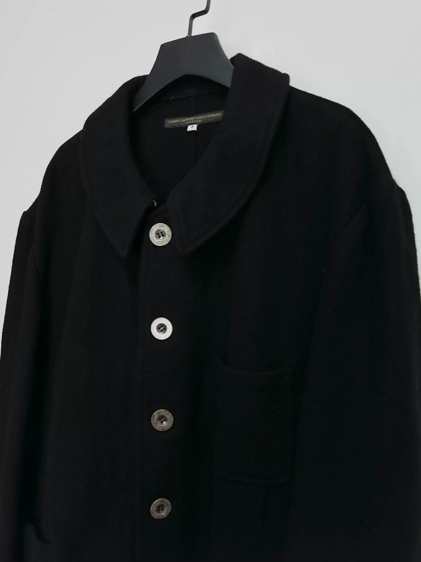 Garment Reproduction Silver Button Jacket — detail