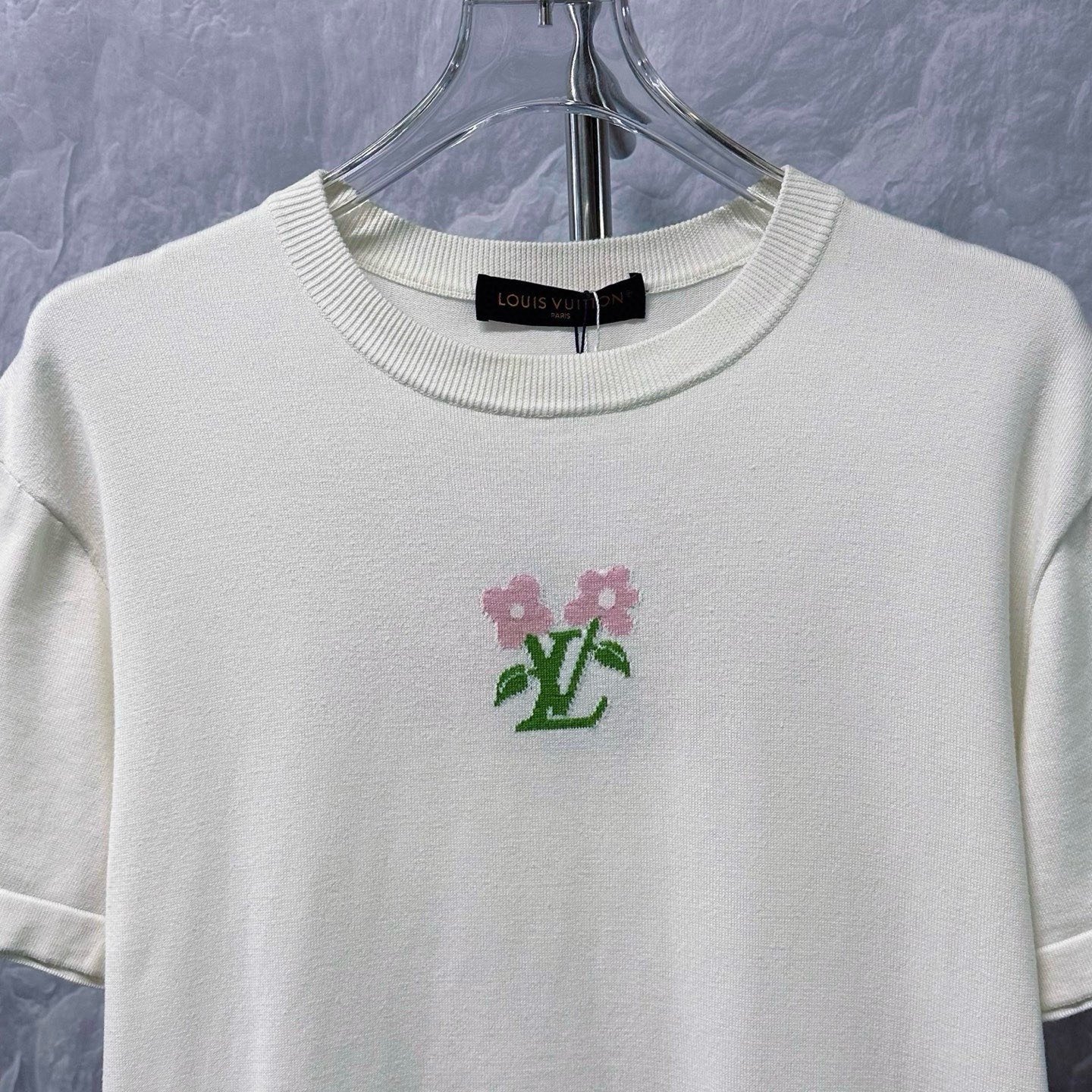 Louis Vuitton FW24 Tyler Flower Logo Knit Tee — front