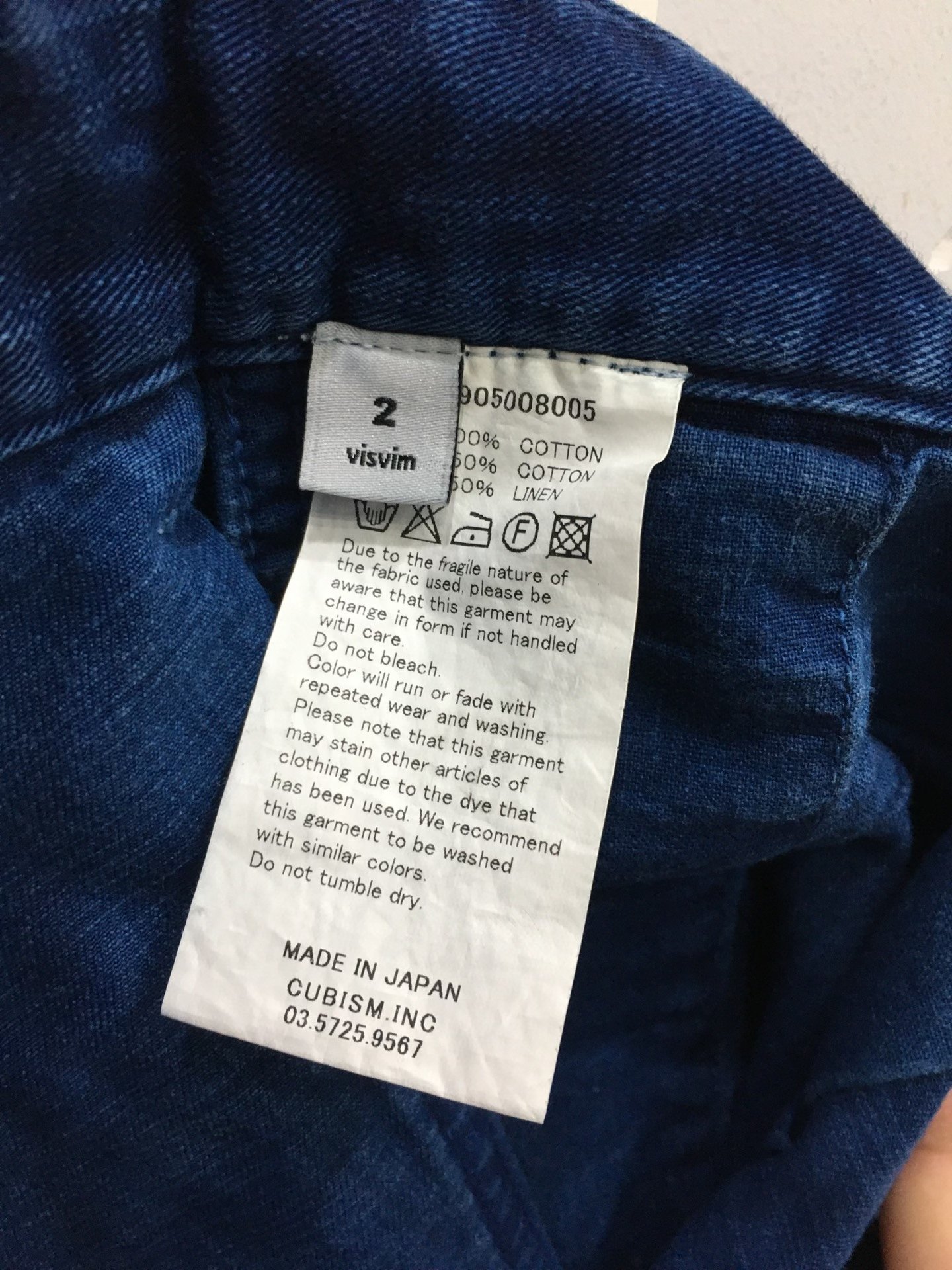 visvim 14ss ICT Chino Shorts — label