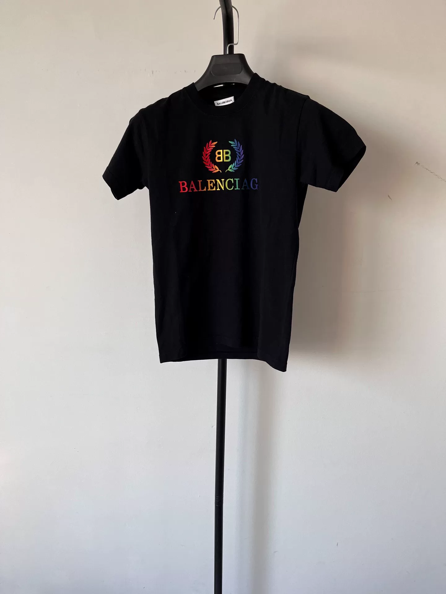Balenciaga Rainbow Gradient Logo T-Shirt