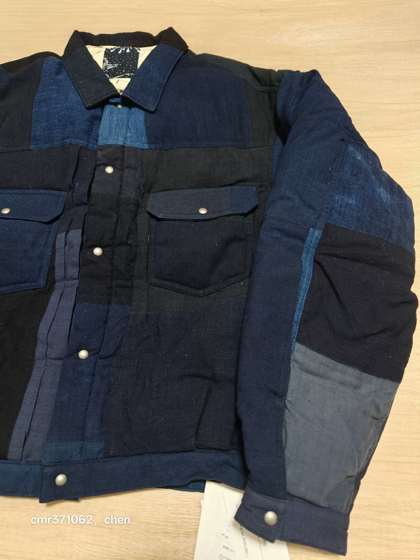 VISVIM 101XX Indigo Down Jacket — back