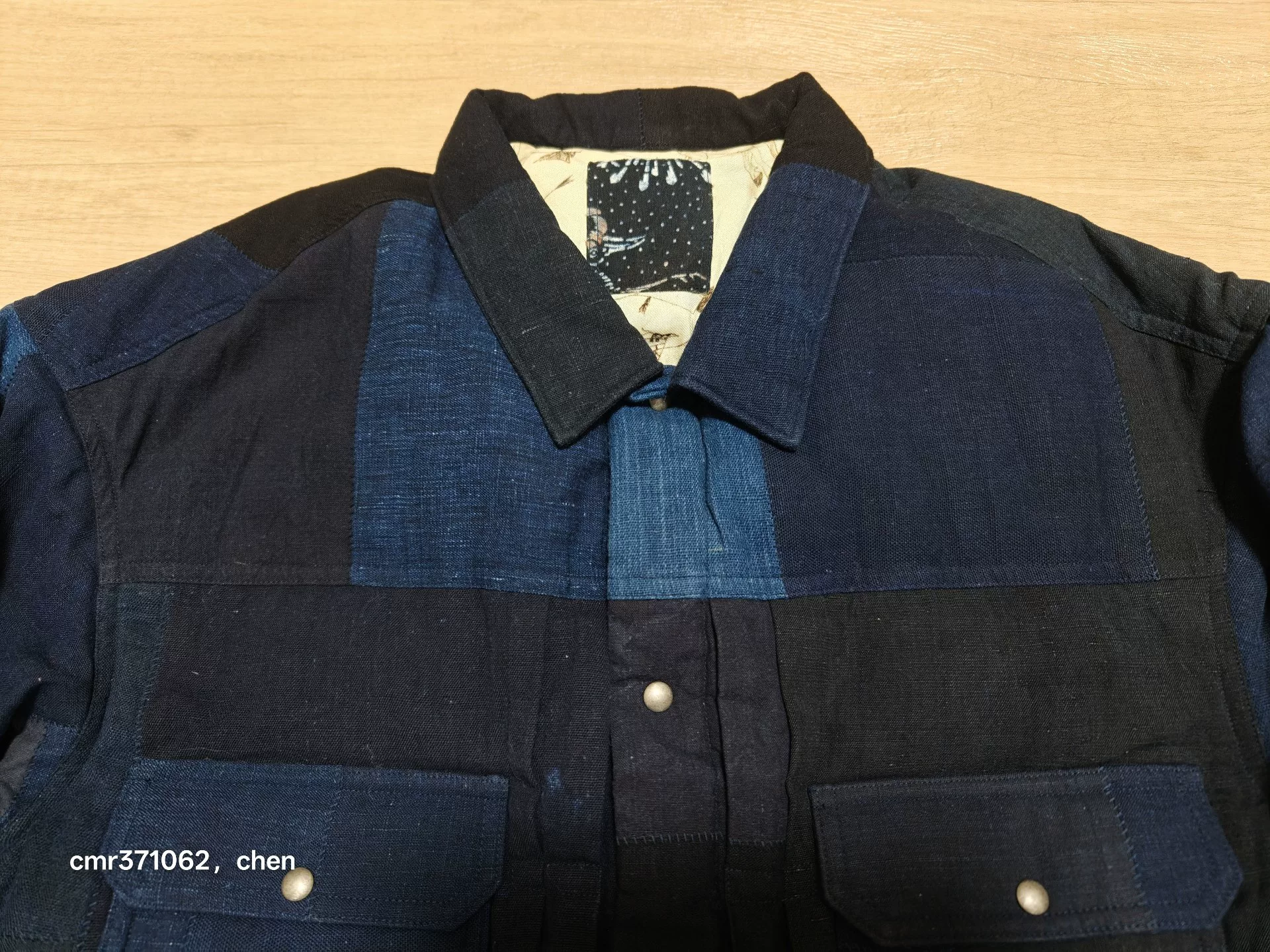 VISVIM 101XX Indigo Down Jacket — detail
