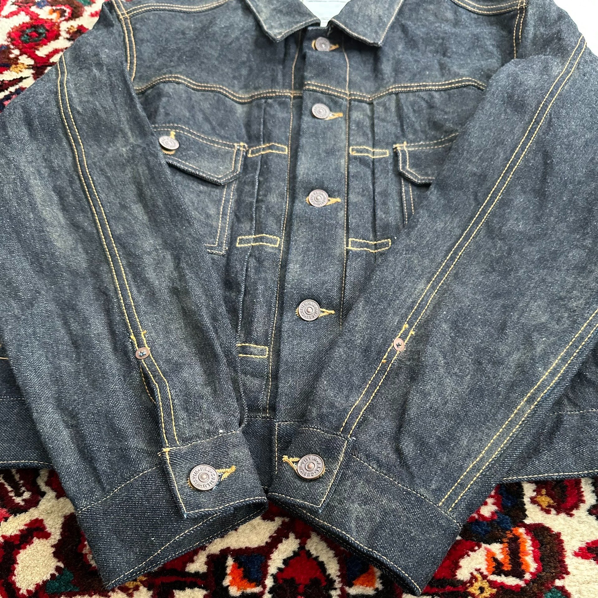 visvim 23AW 101 MUD Denim Jacket — back