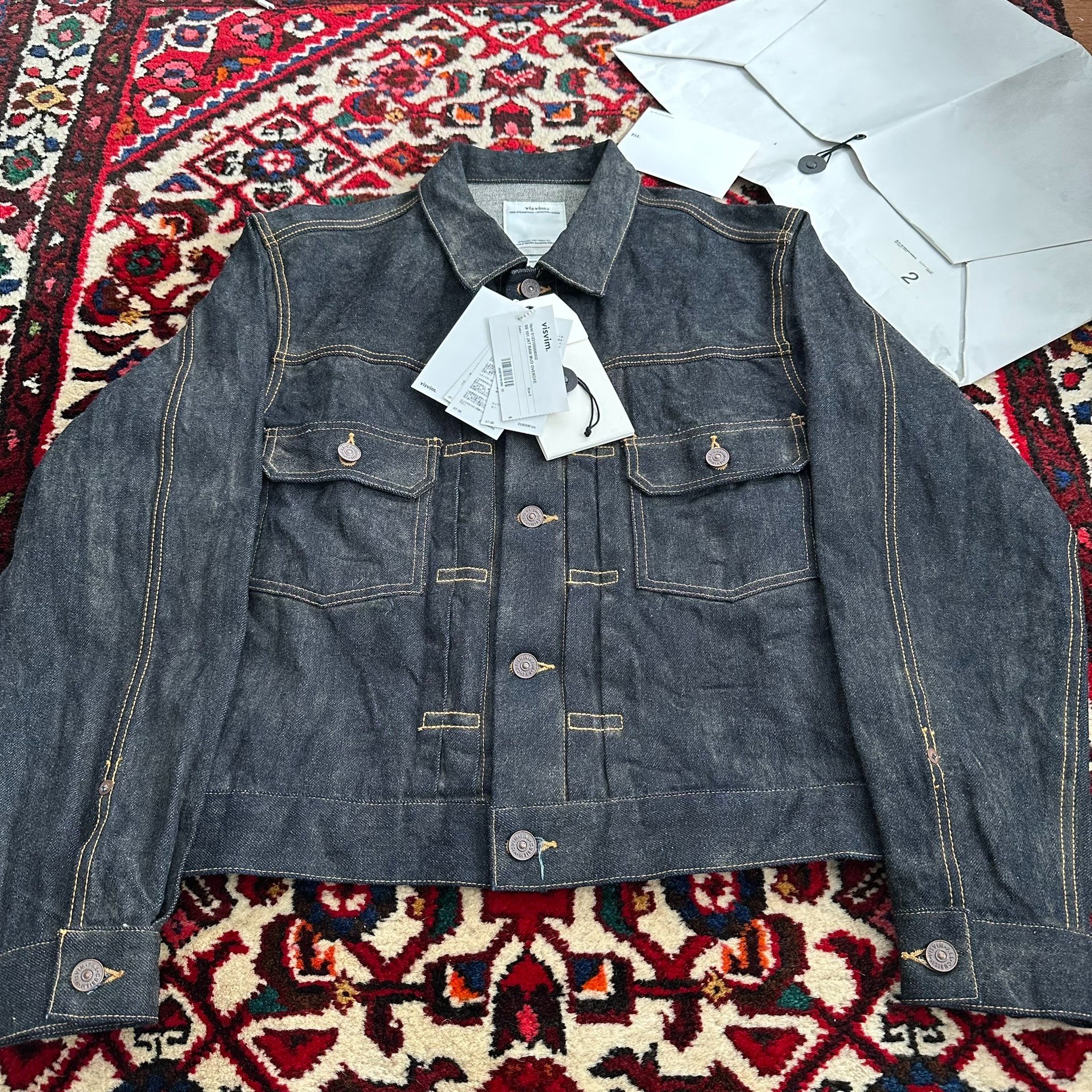 visvim 23AW 101 MUD Denim Jacket — detail