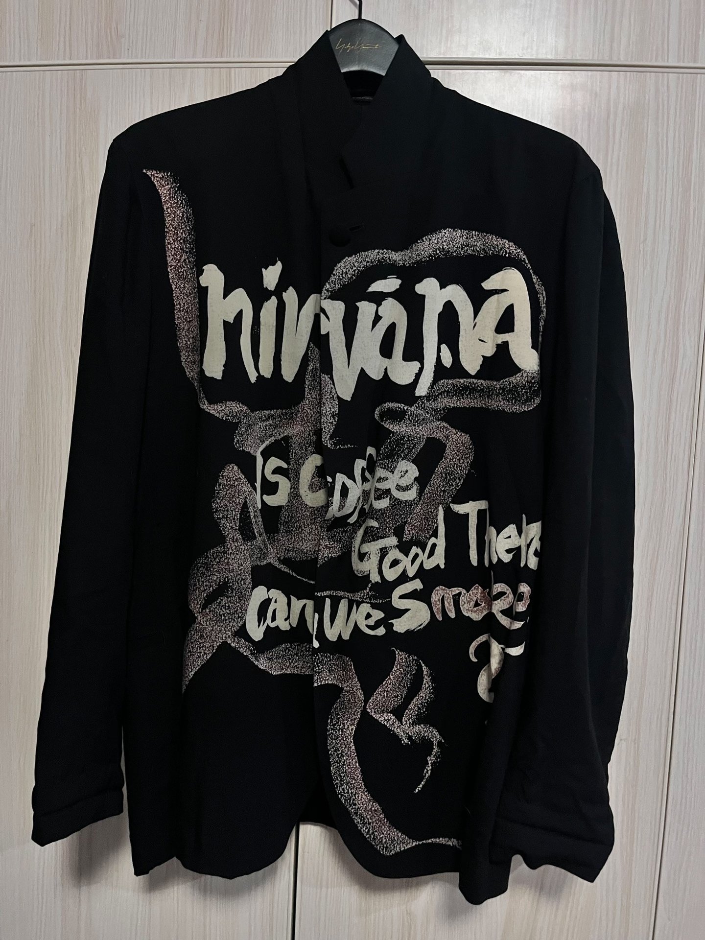 Yohji Yamamoto 18SS Discharge Print Blazer — front