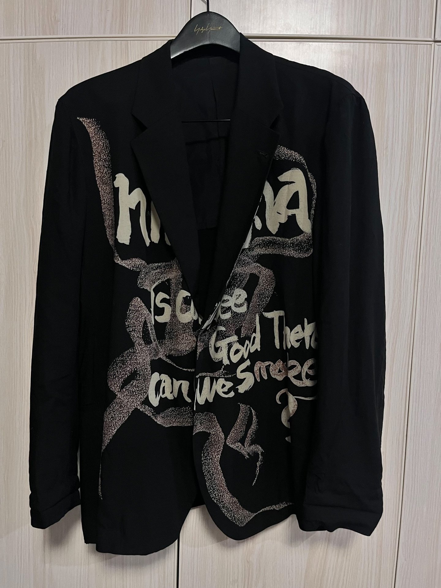 Yohji Yamamoto 18SS Discharge Print Blazer
