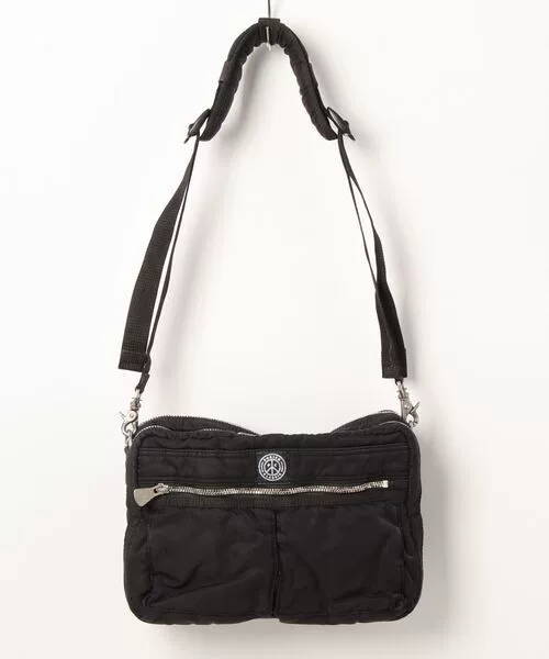 Porter Classic Nylon Shoulder Bag M Black — front