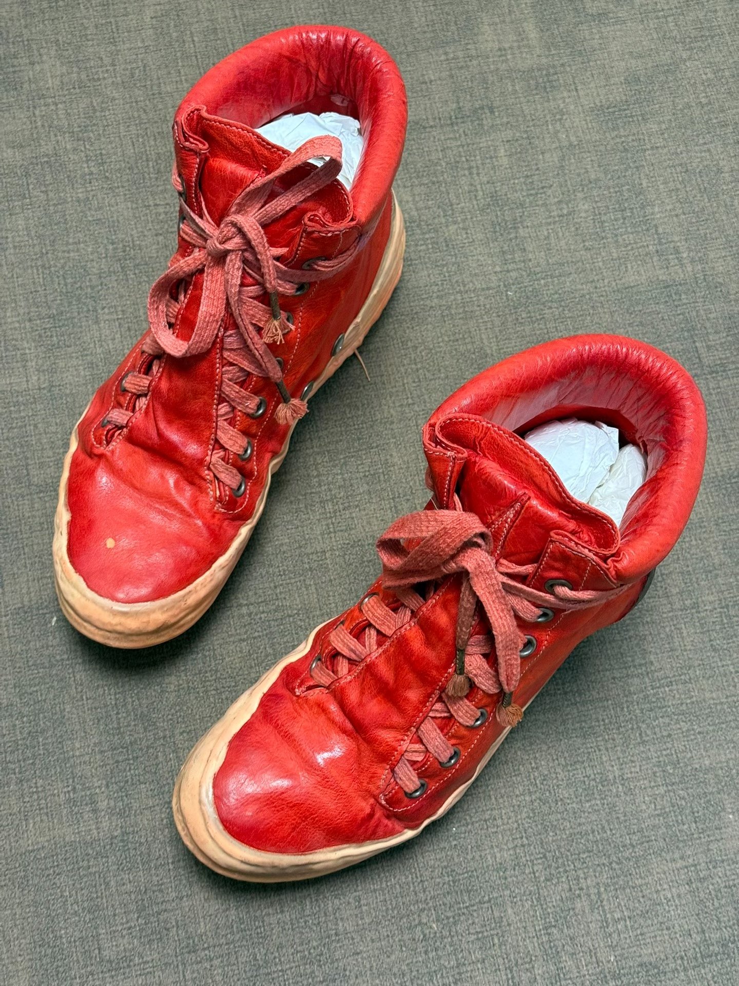 Carol Christian Poell Titanium High-Top Sneakers — front