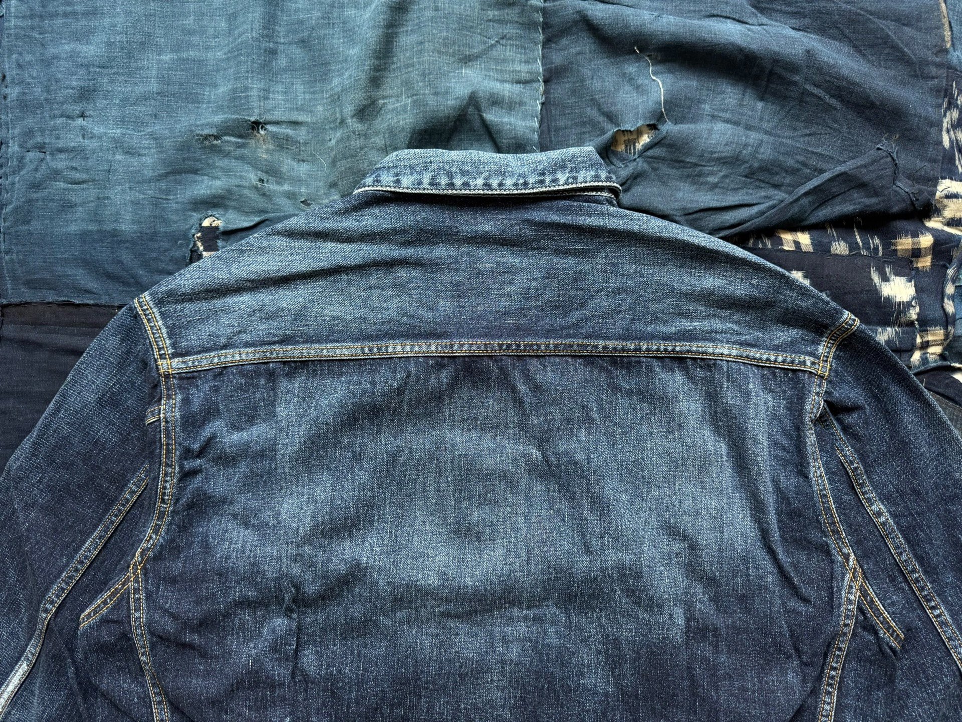 VISVIM 101X DMGD Denim Jacket — label