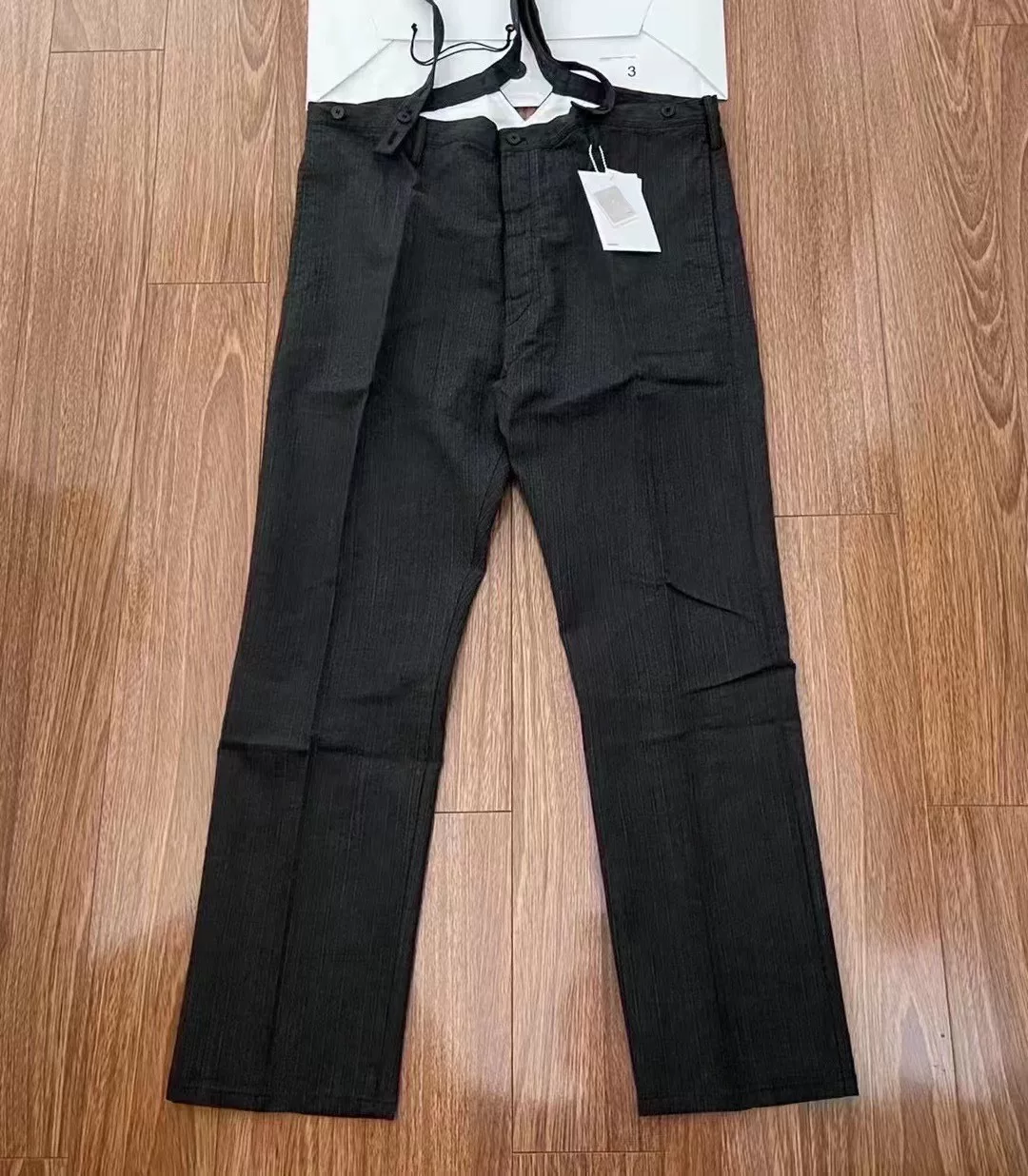 VISVIM 21SS TRAVAILLER BRACES PANTS HERRINGBONE