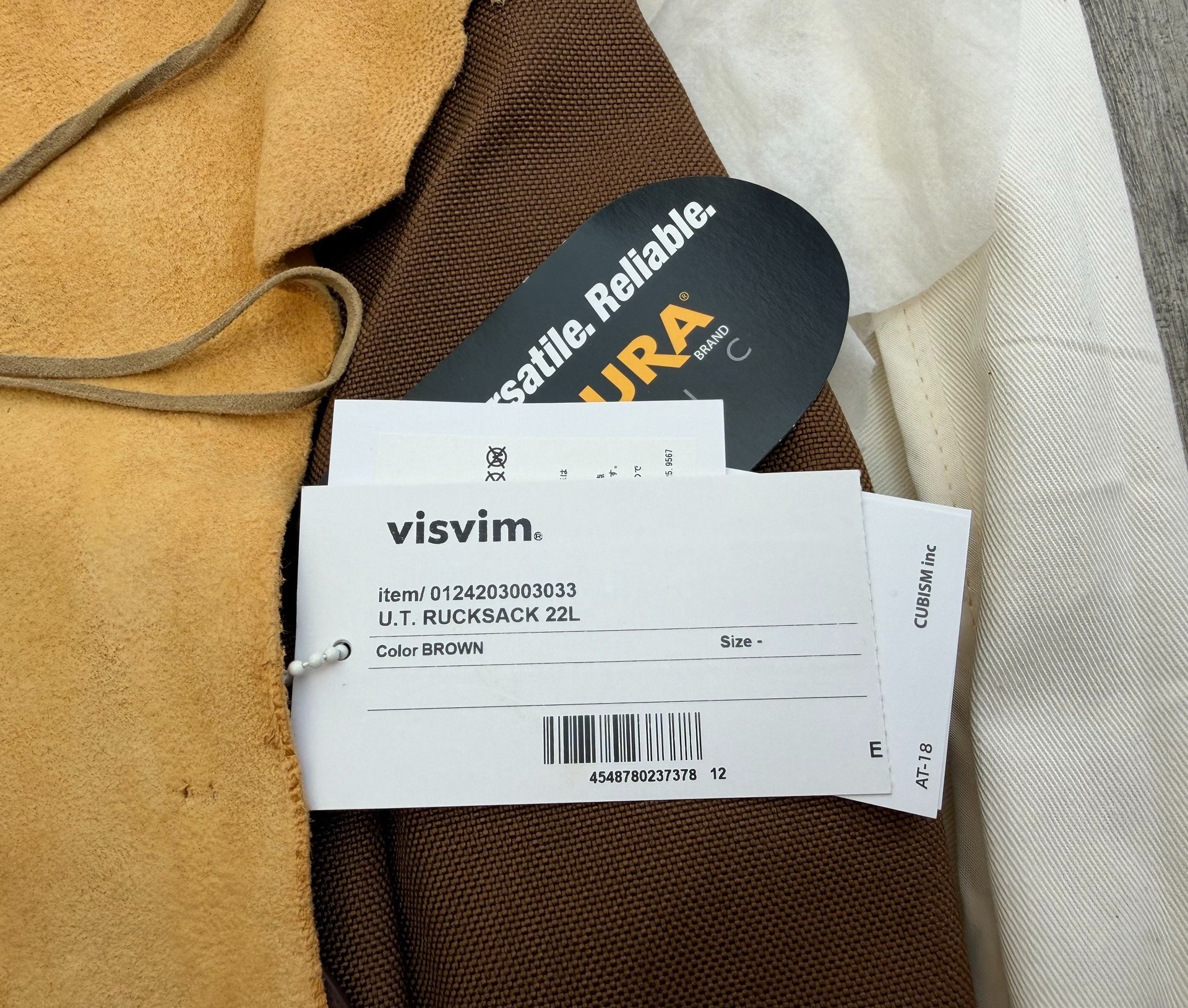Visvim U.T. Rucksack 22L 24AW Exclusive — back