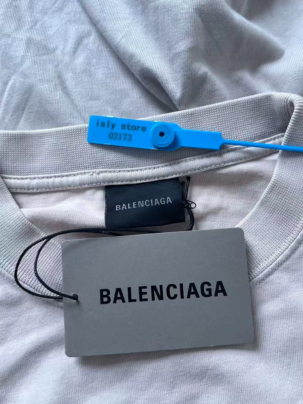 Balenciaga Logo Print Short-Sleeve T-Shirt — label