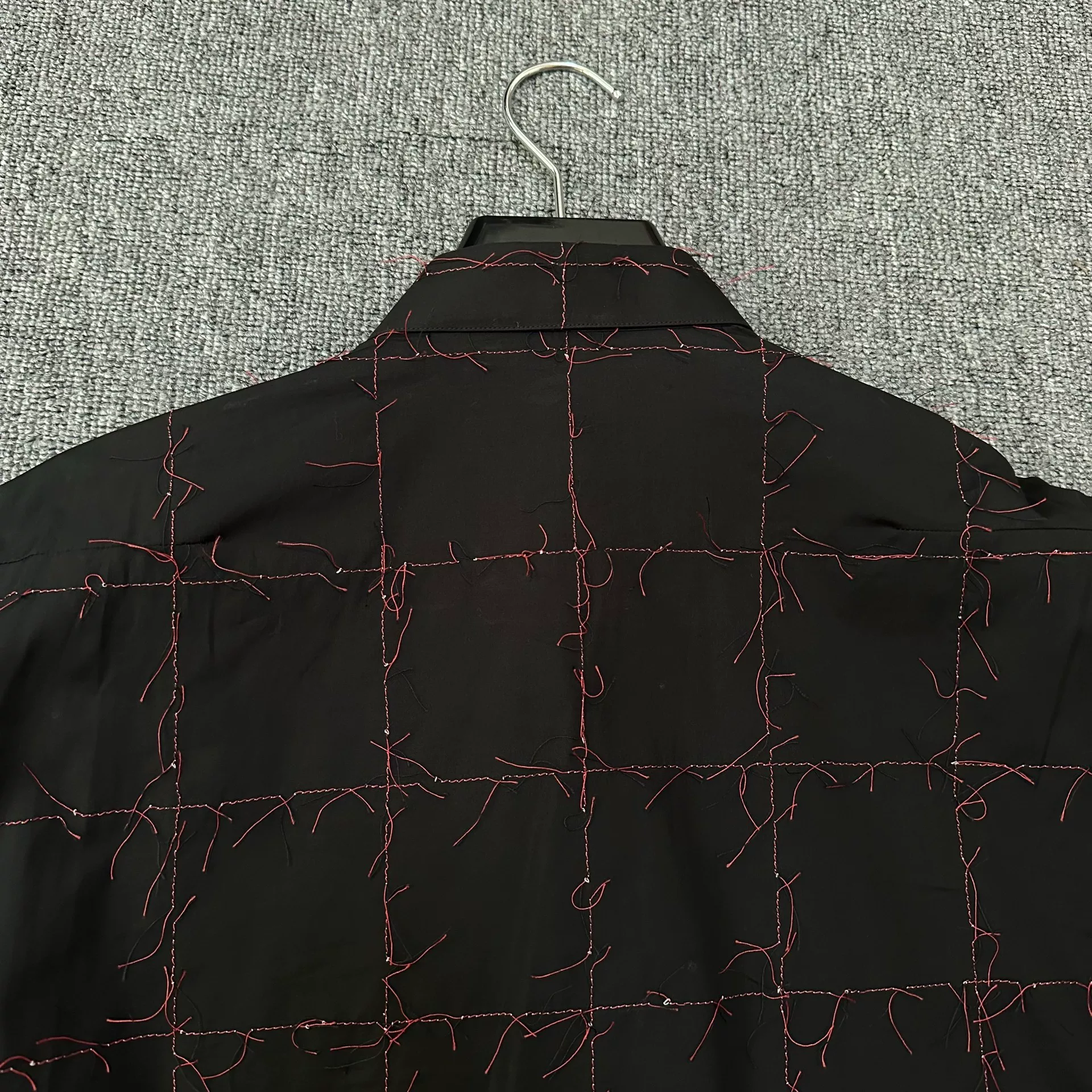 Dior Homme Red Thorn Stitch Shirt — label
