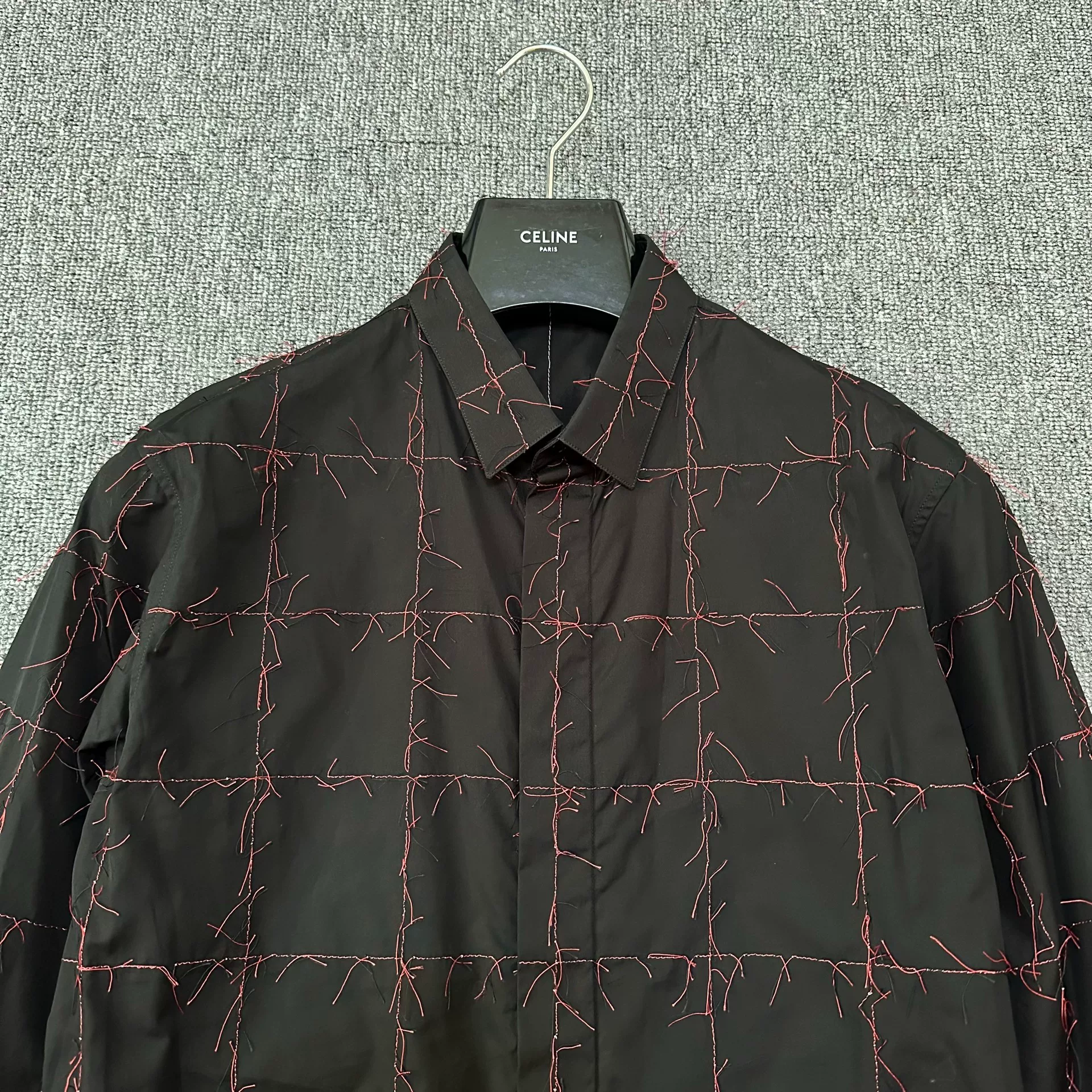 Dior Homme Red Thorn Stitch Shirt — front