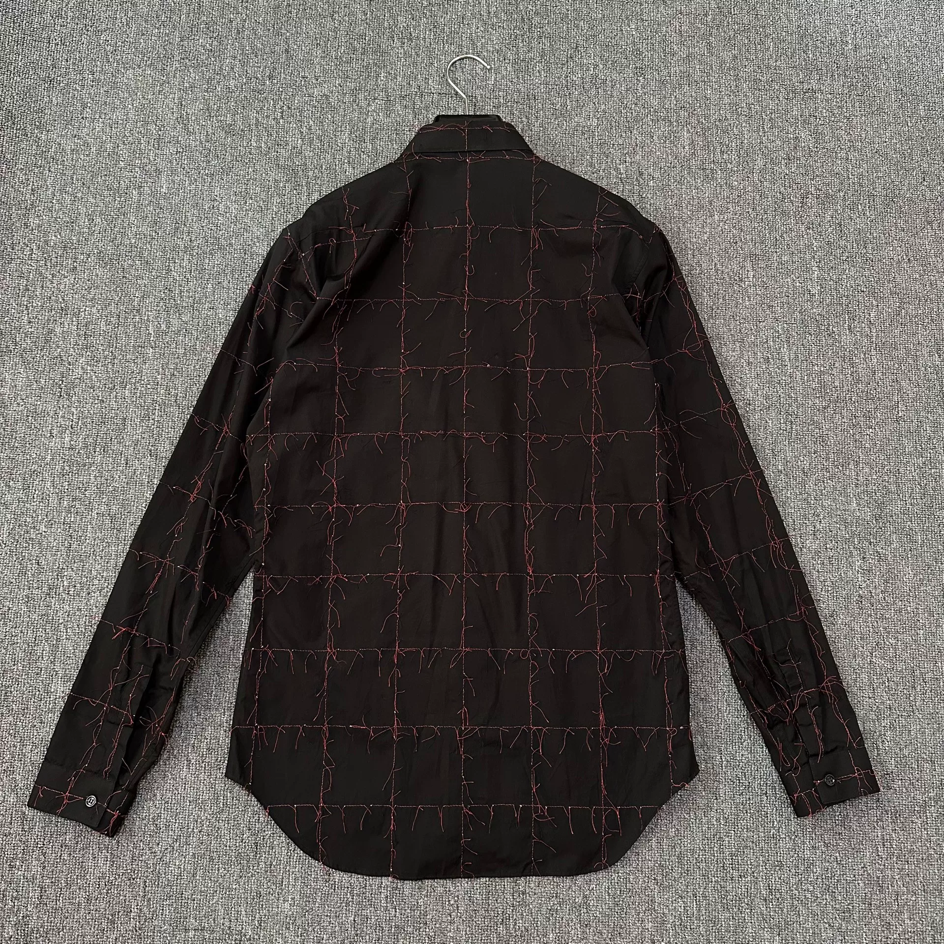 Dior Homme Red Thorn Stitch Shirt — back