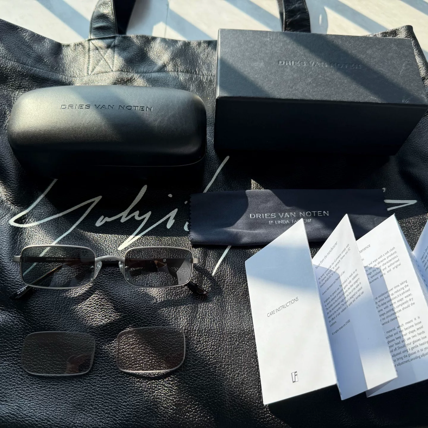Dries Van Noten Bella Hadid Rectangular Sunglasses