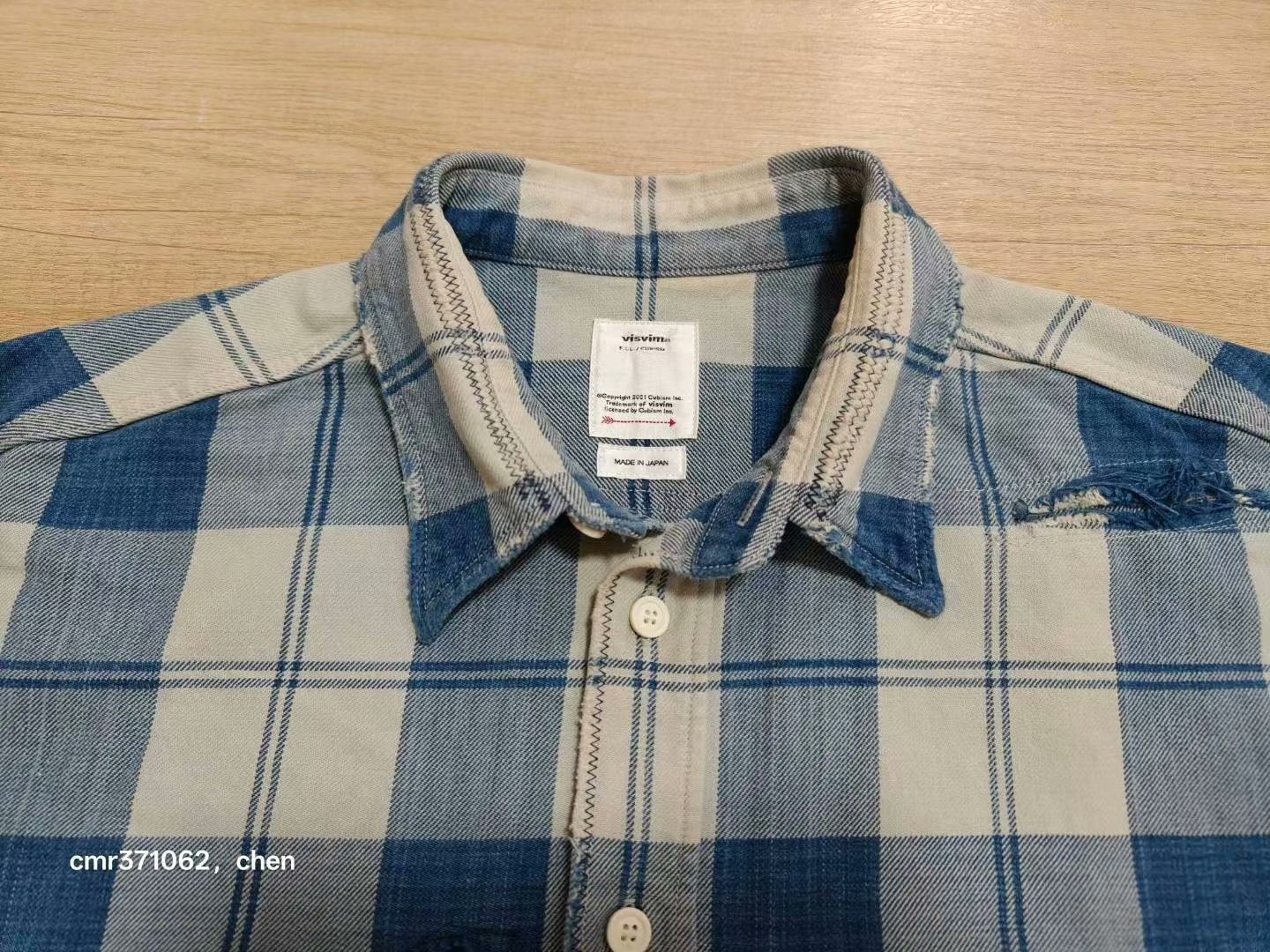 VISVIM 21SS LUMBER CHECK L/S — front