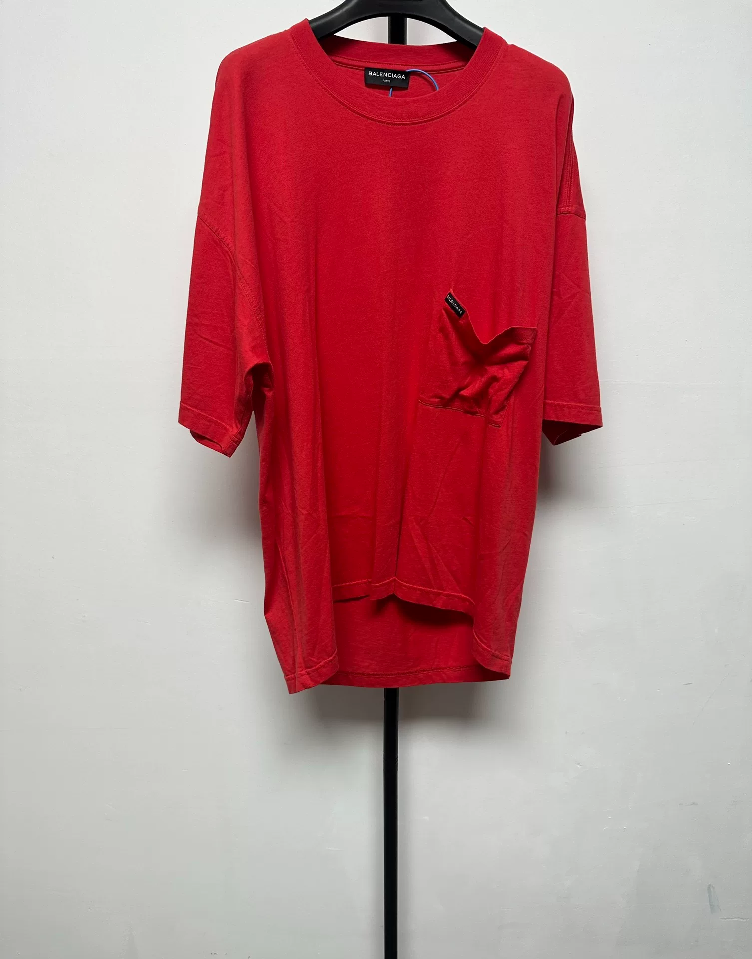 Balenciaga Red Short-Sleeve T-Shirt