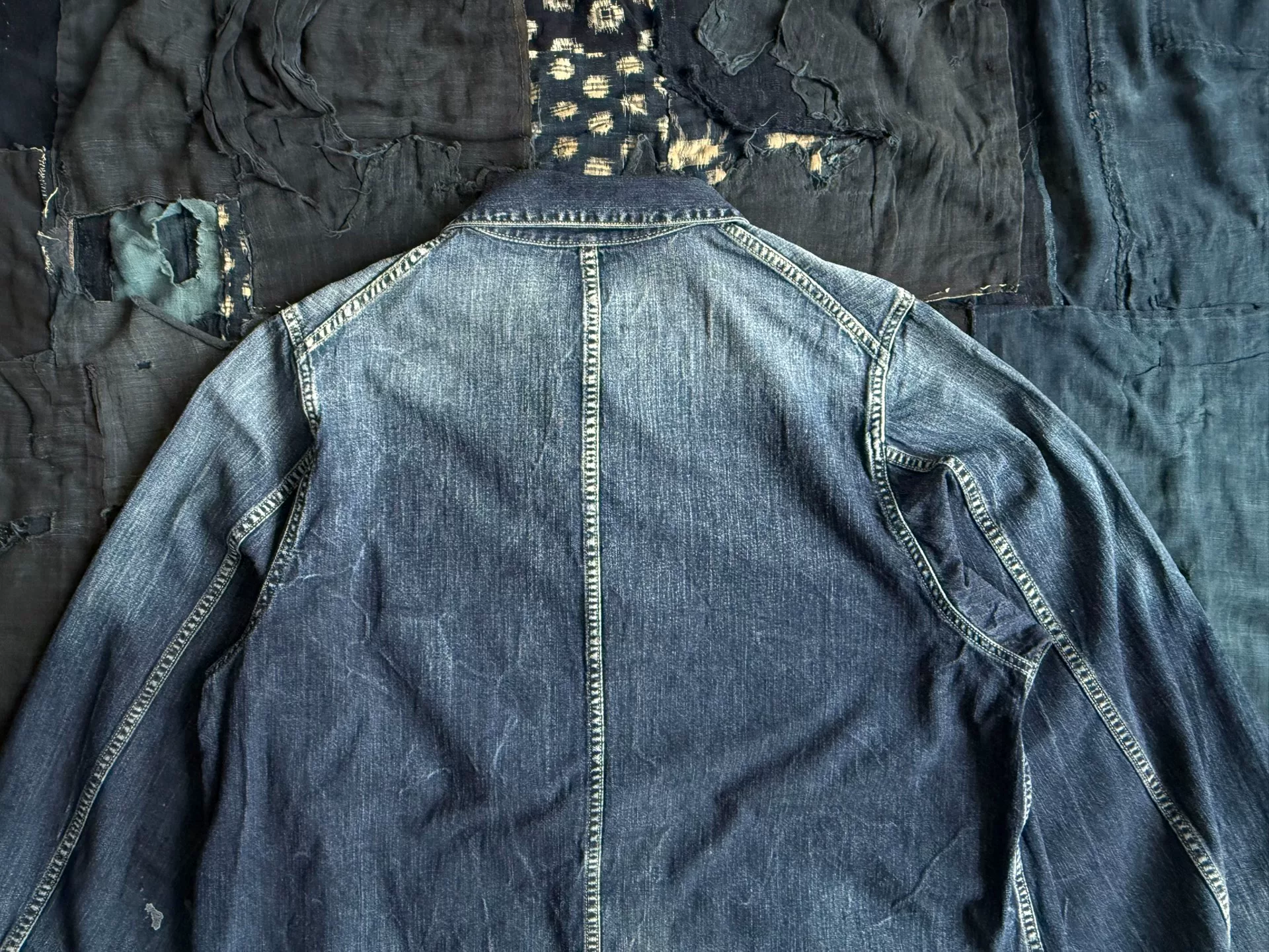 VISVIM 19SS Gang Coverall Dry Denim — label