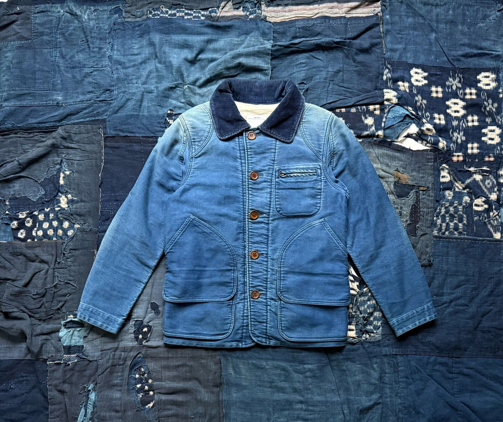 VISVIM 13AW MINIE HUNTING JKT DMGD MOLESKIN