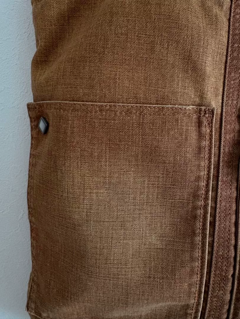 Porter Brown Canvas Crossbody Bag — back