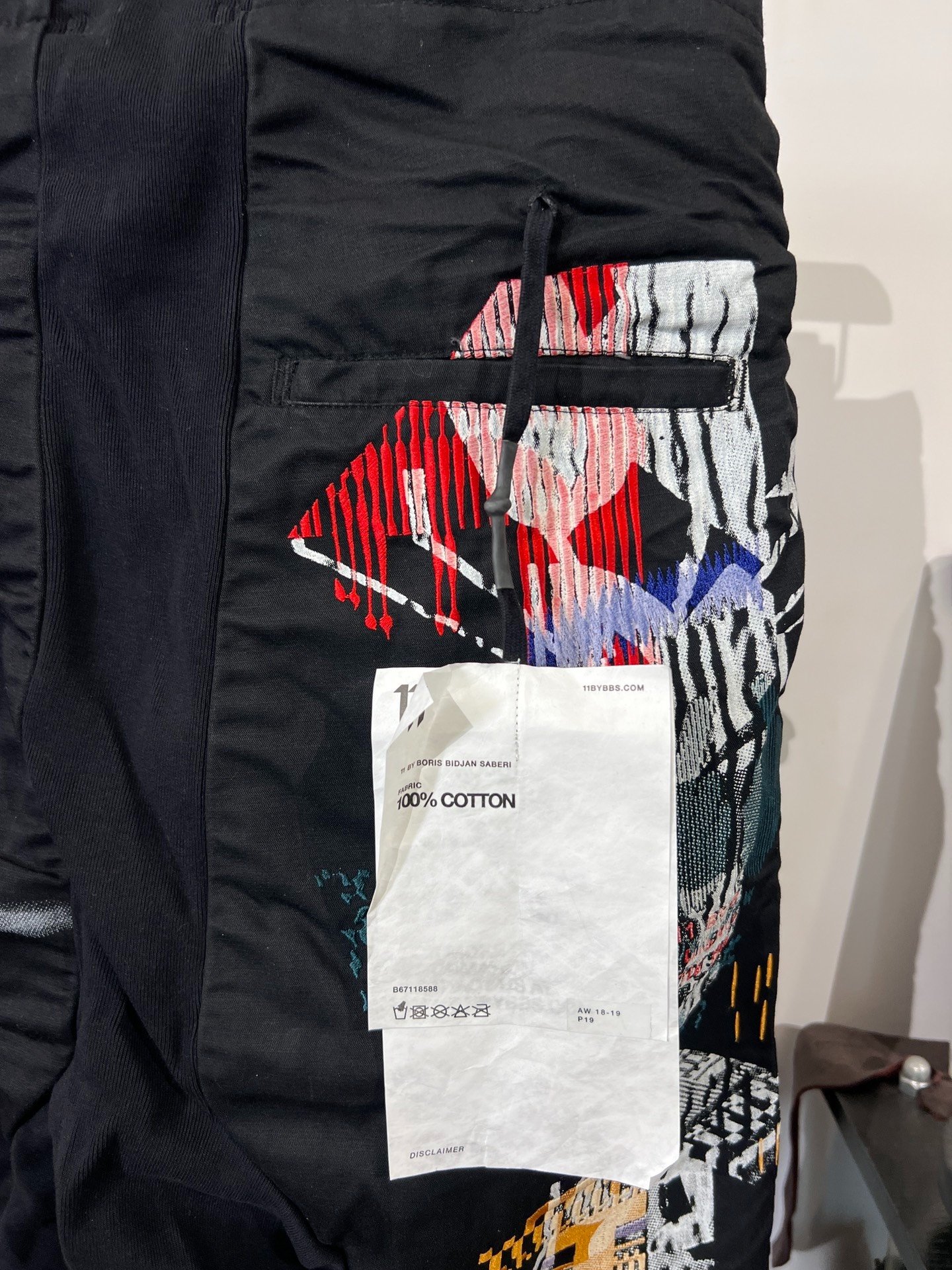 Boris Bidjan Saberi 11by bbs P19 Pants — label