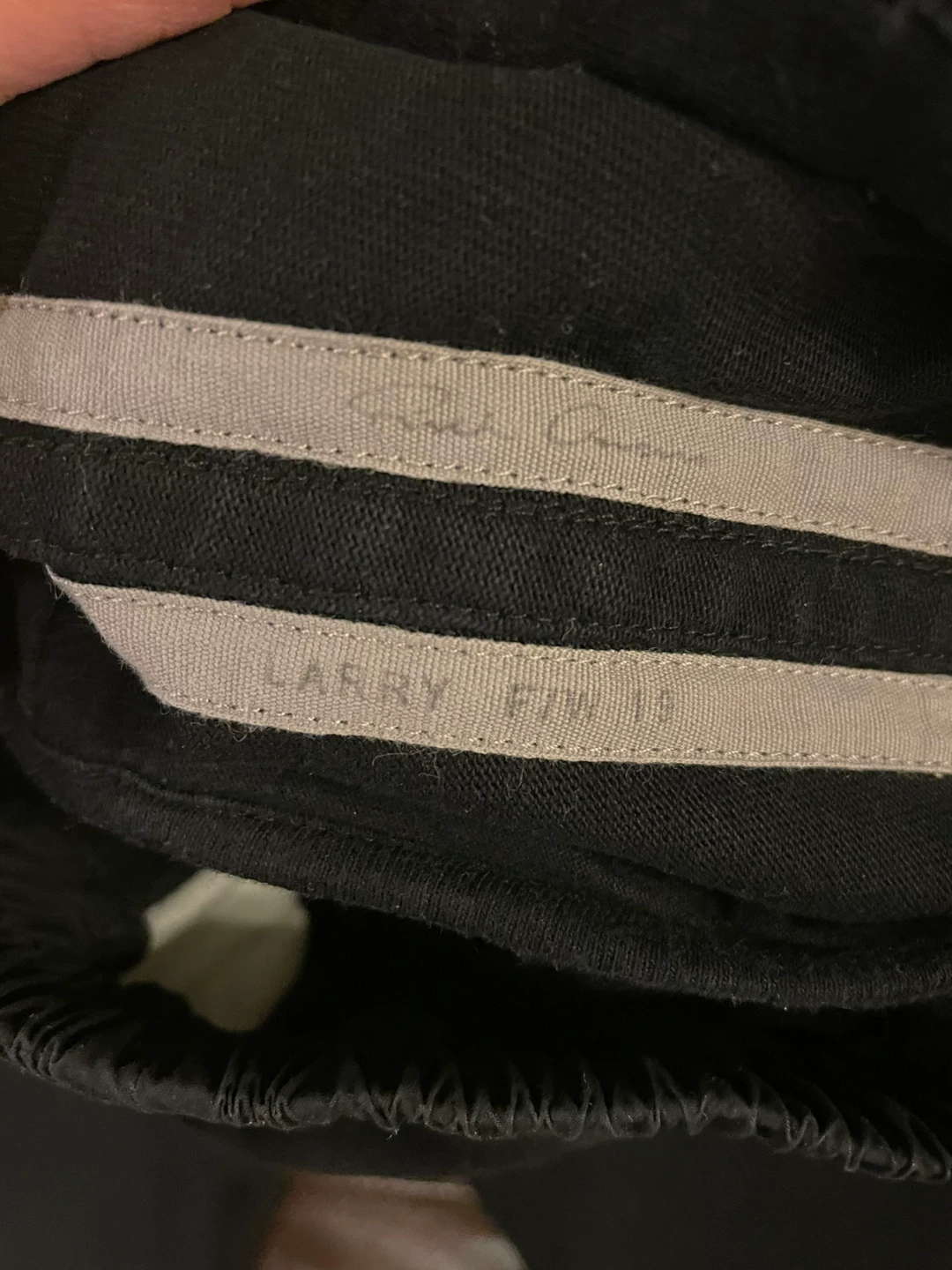 Rick Owens 19AW Cropped Sweatpants — detail
