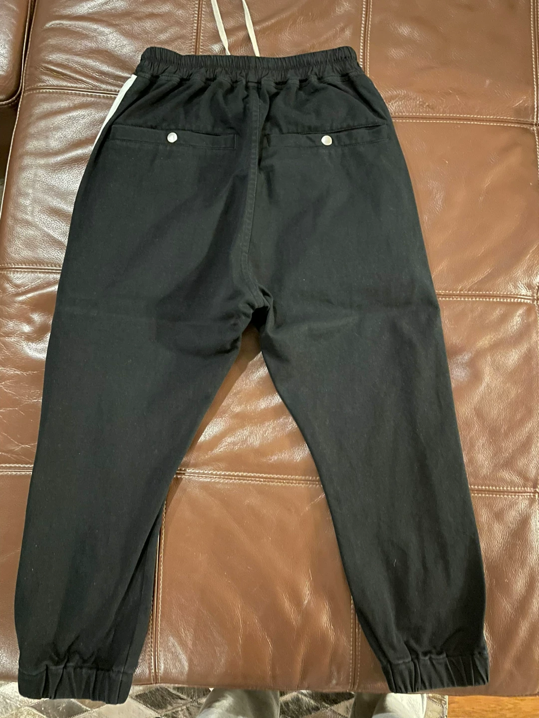 Rick Owens 19AW Cropped Sweatpants — front