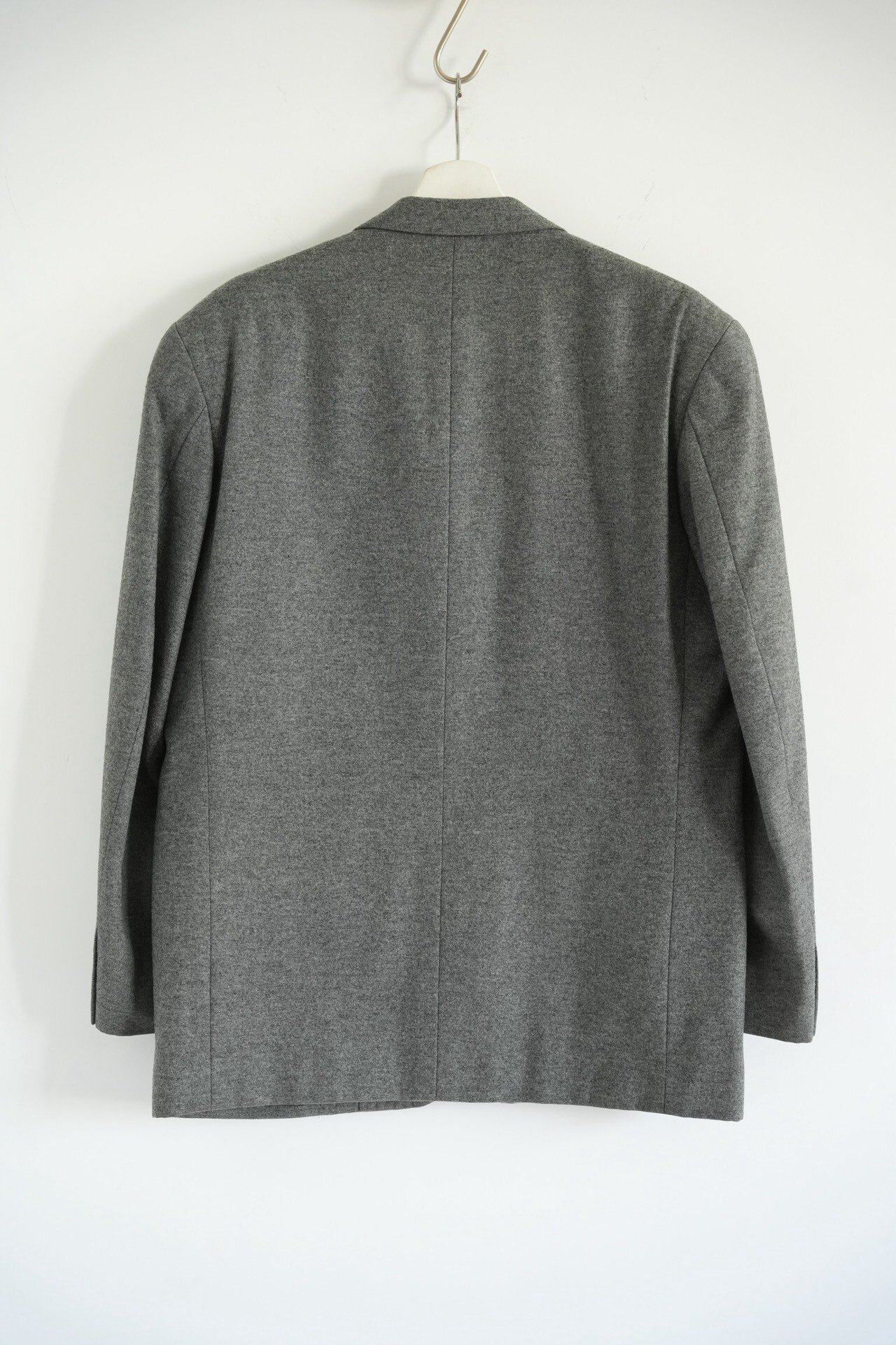 Yohji Yamamoto 90s Gray Flannel Blazer — front