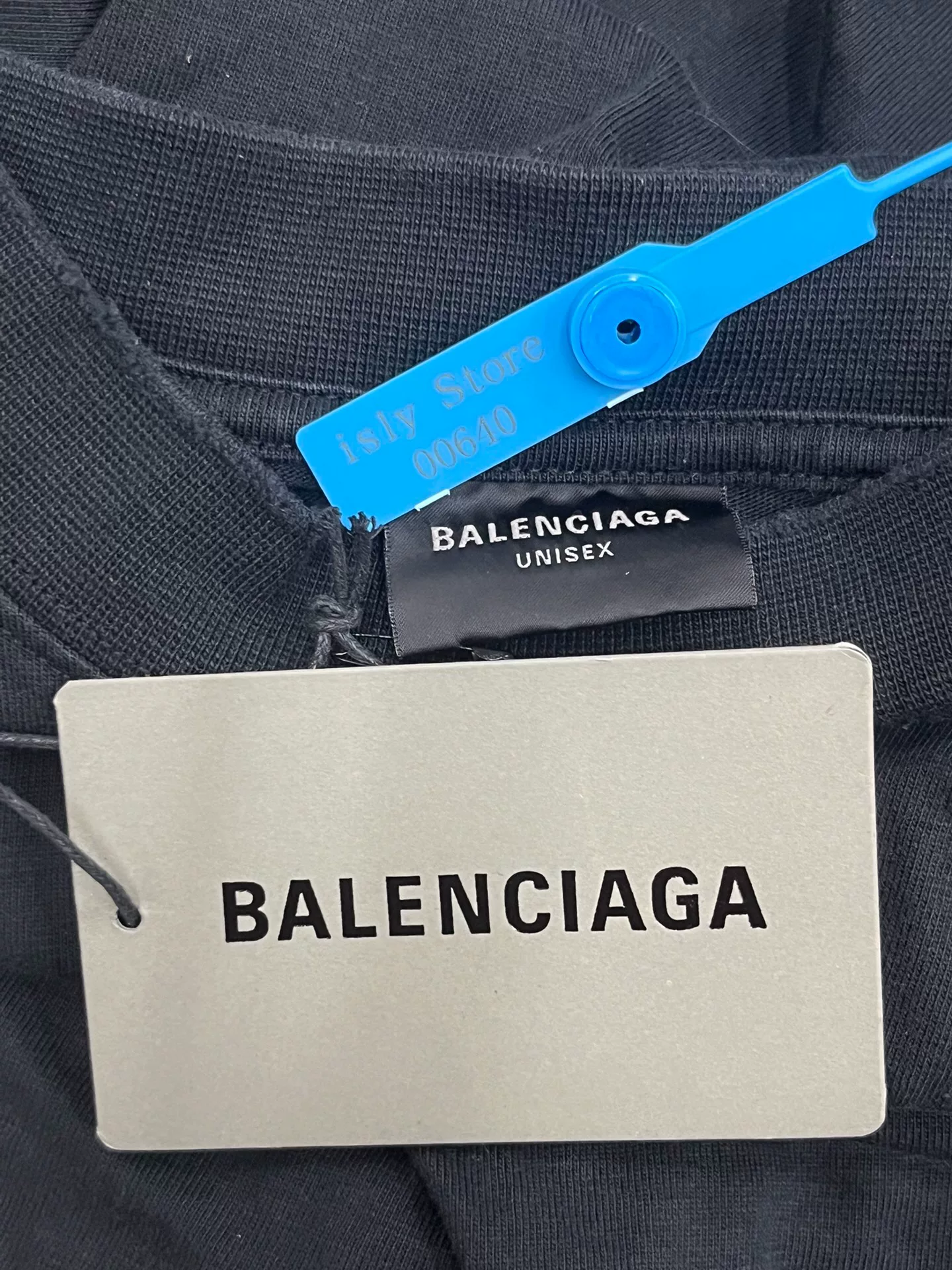 Balenciaga Logo Short-Sleeve T-Shirt — label