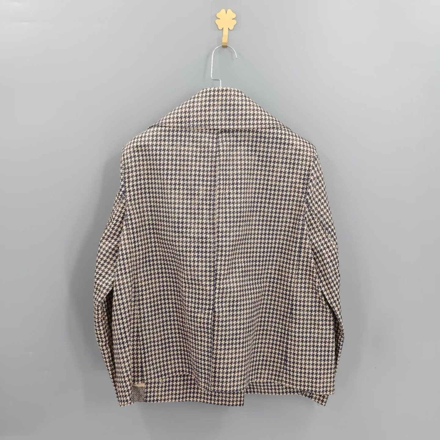 Dior Houndstooth Double-Breasted Blazer — front