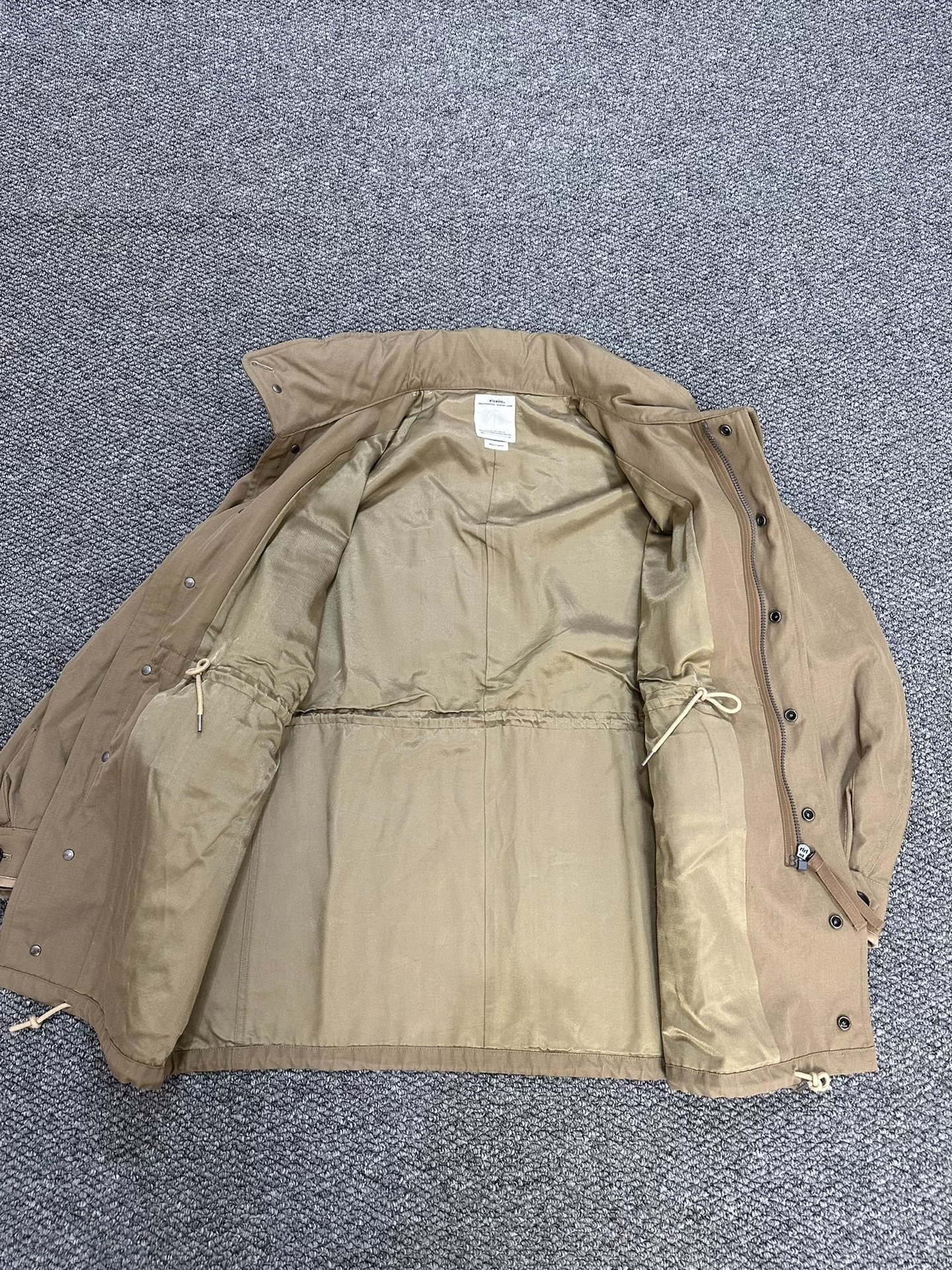 visvim bickle w/l m65 jacket — label