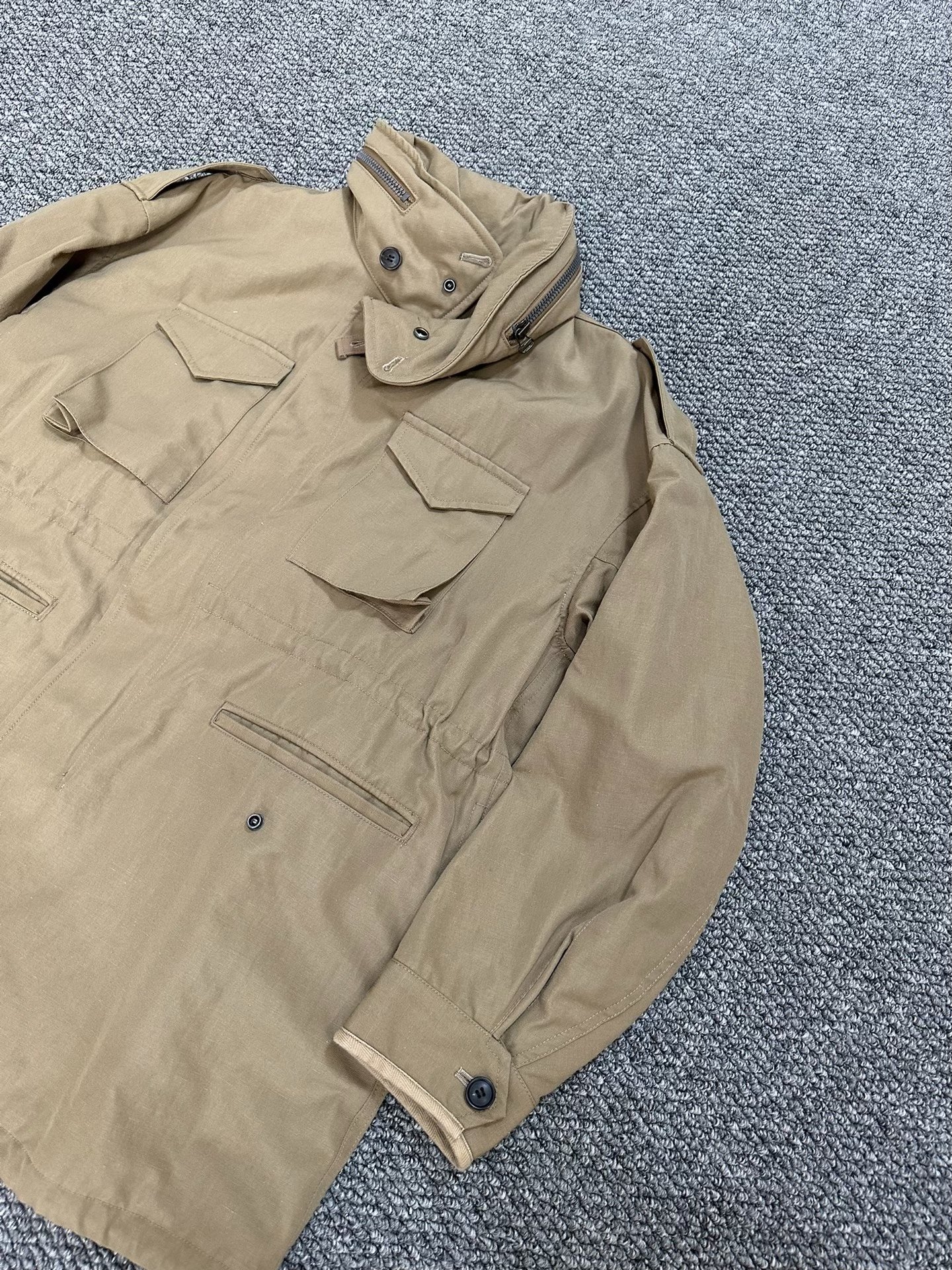 visvim bickle w/l m65 jacket — detail