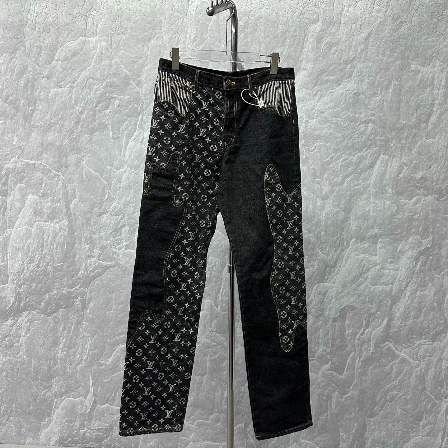 Louis Vuitton Nigo Allover Print Denim Pants