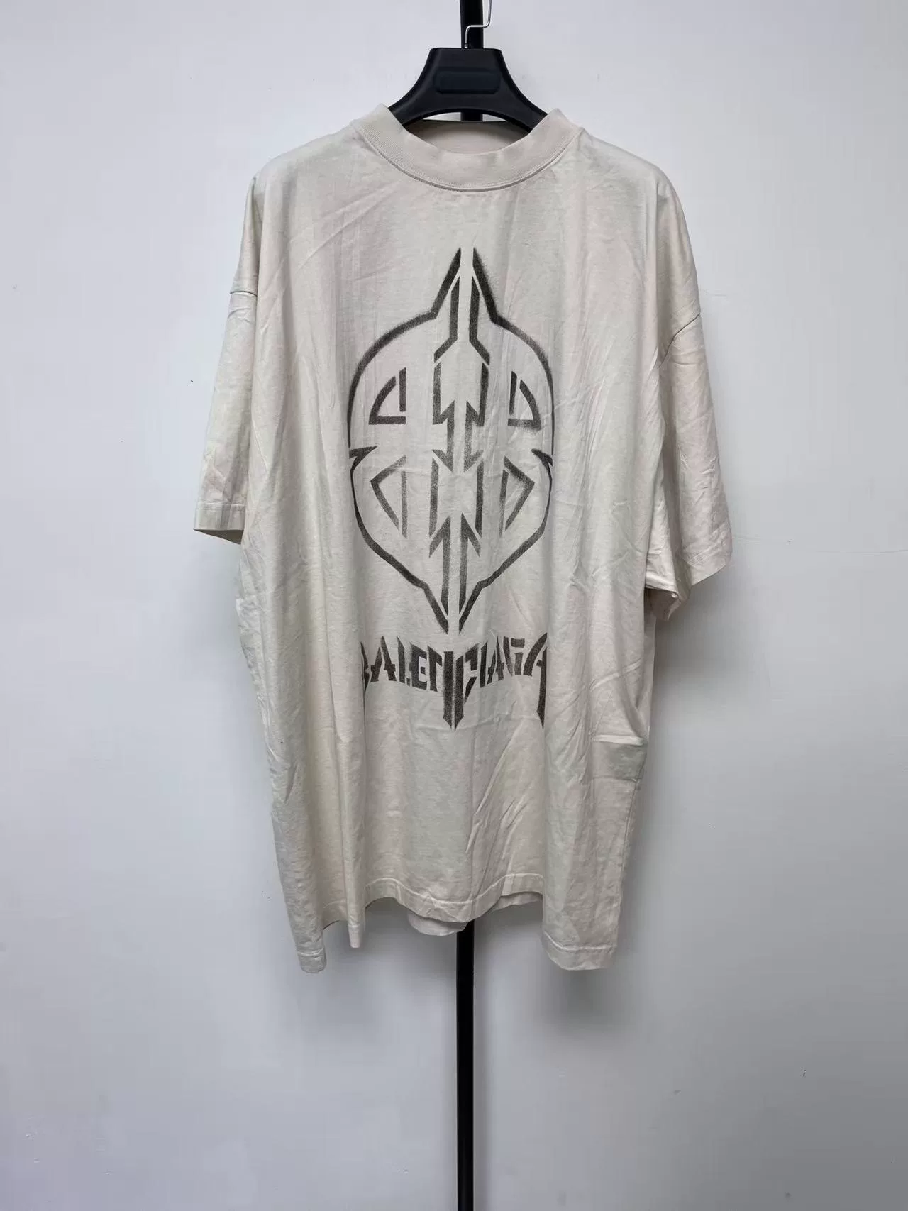 Balenciaga Loose Fit Letter Print T-Shirt