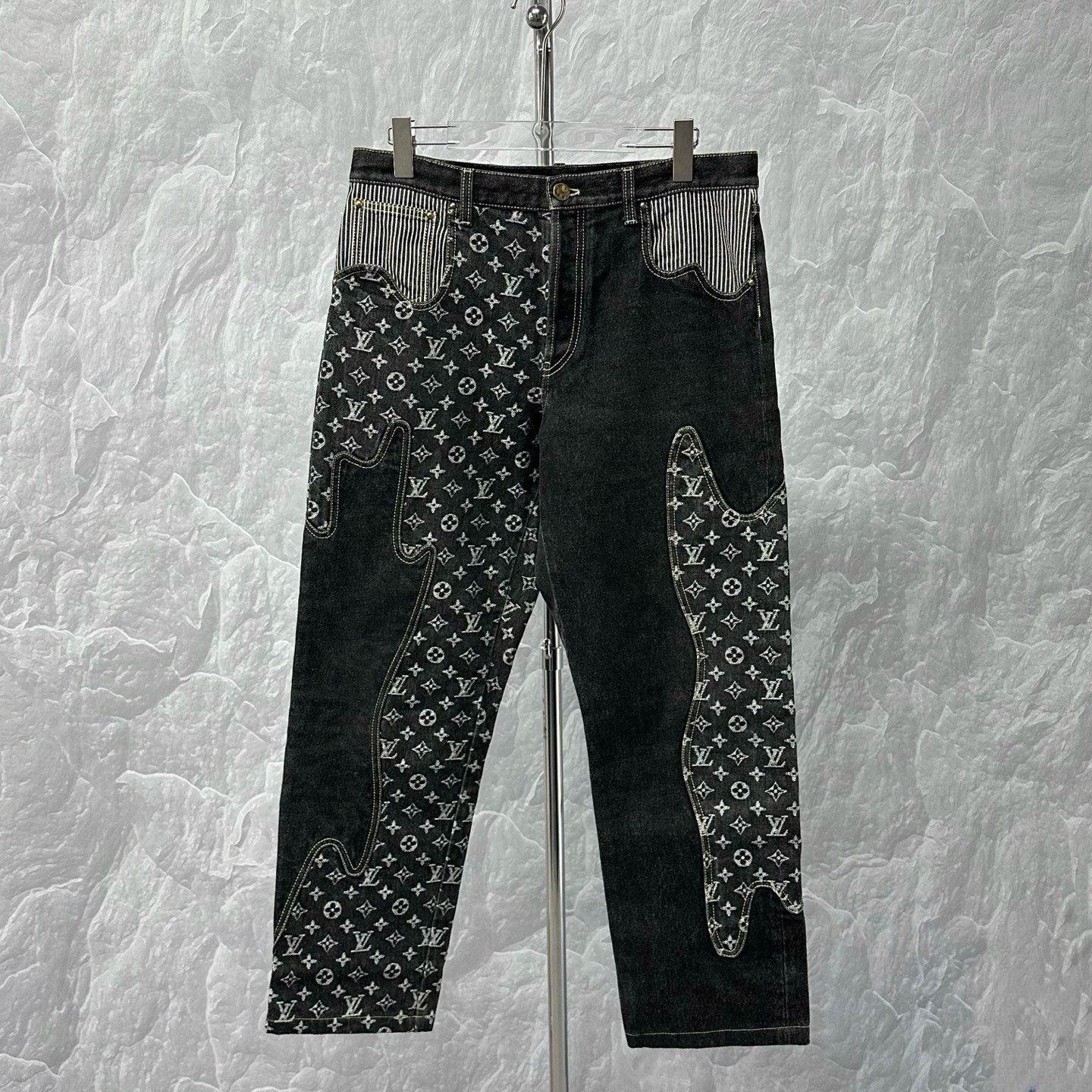 Louis Vuitton Nigo Heart Monogram Denim Pants