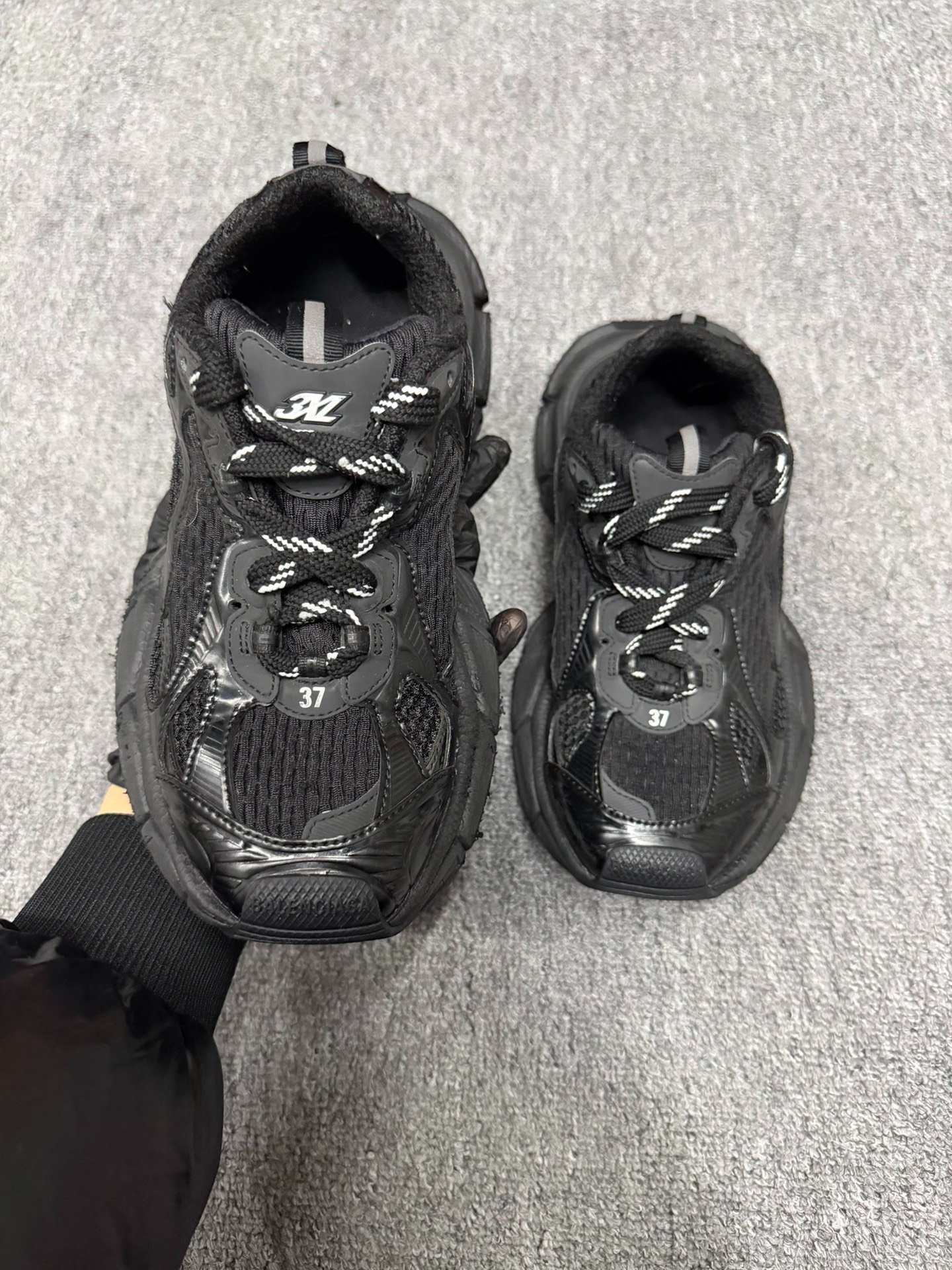 Balenciaga 3XL Black Dad Shoes 37 — back