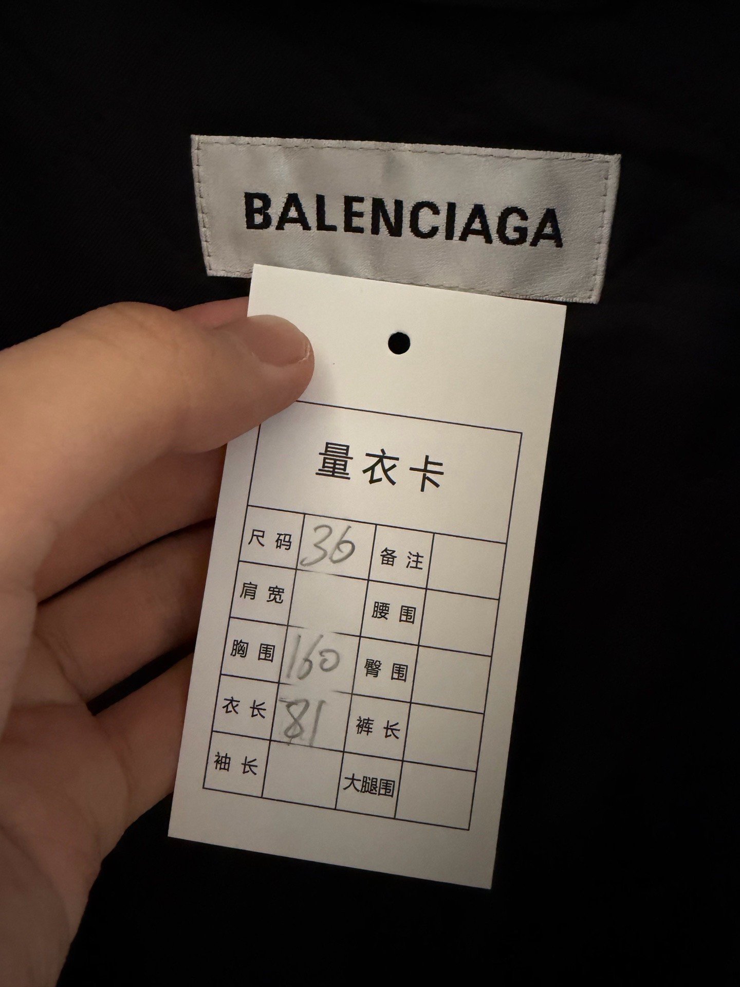 Balenciaga Black Logo Lamb Fleece Teddy Coat — detail