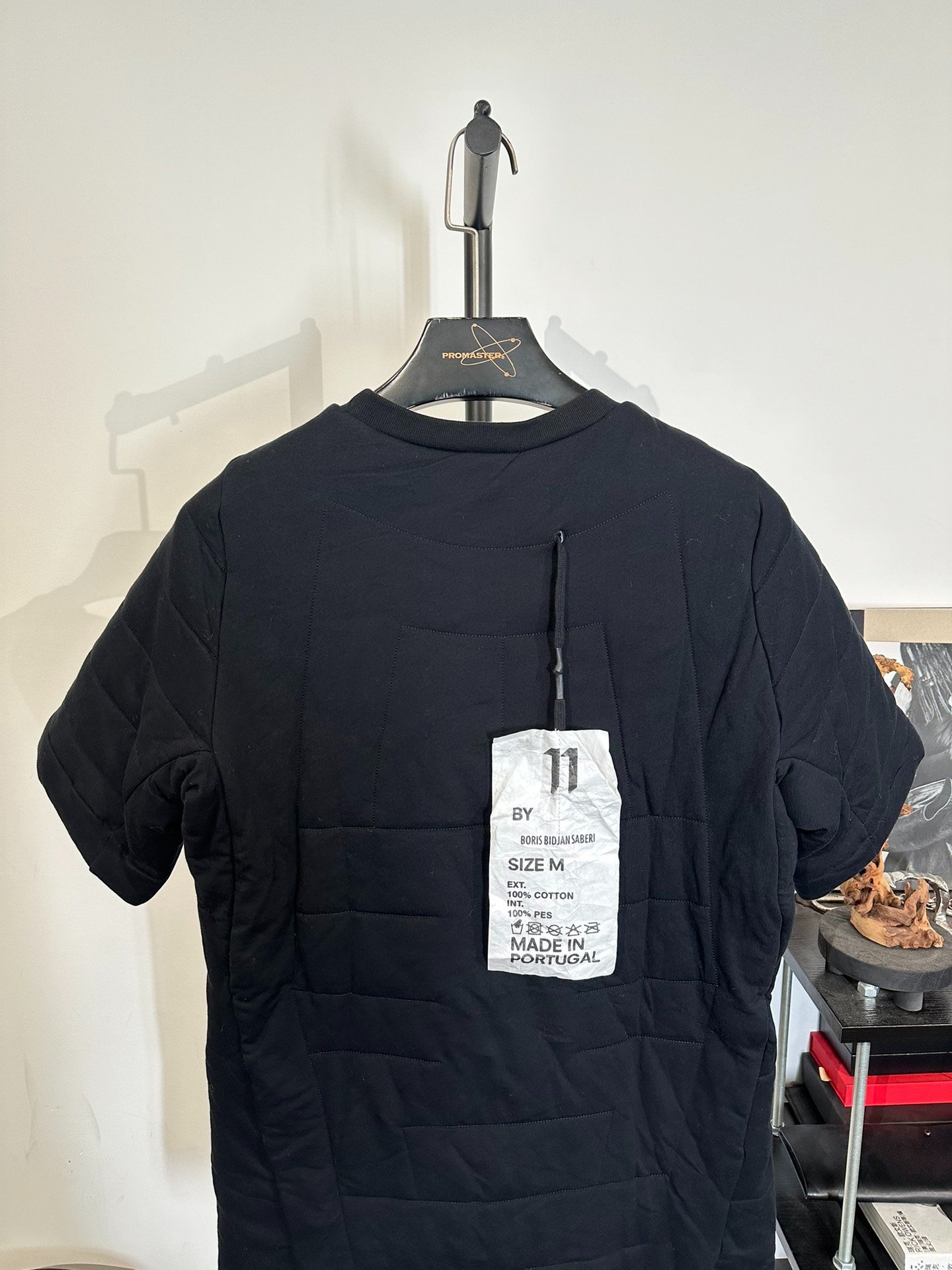 Boris Bidjan Saberi Quilted Short-Sleeve T-Shirt — detail