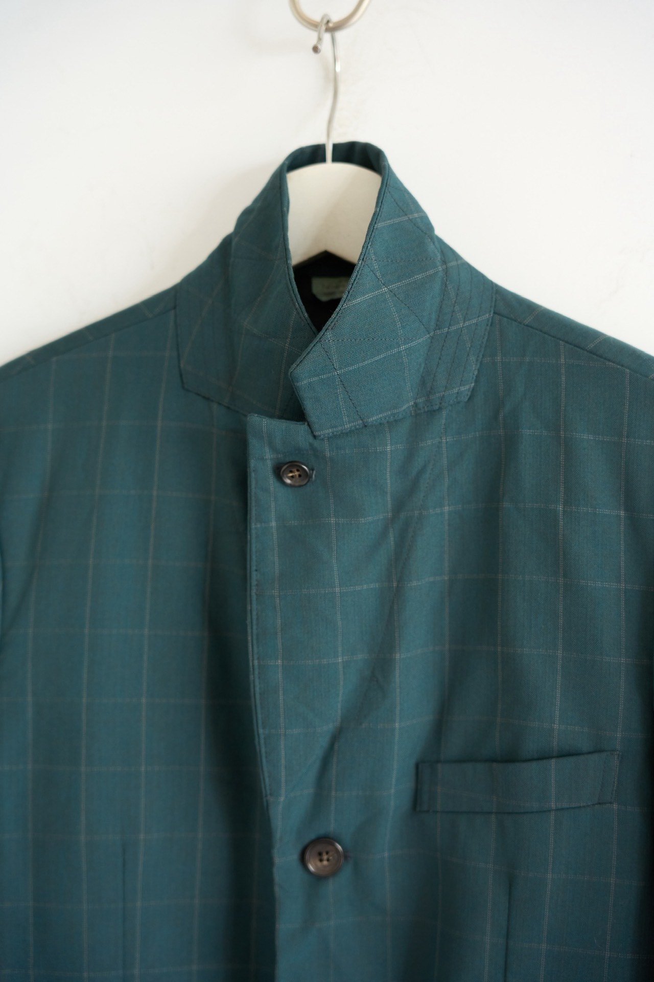 Comme des Garcons 18ss Teal Check Suit — back