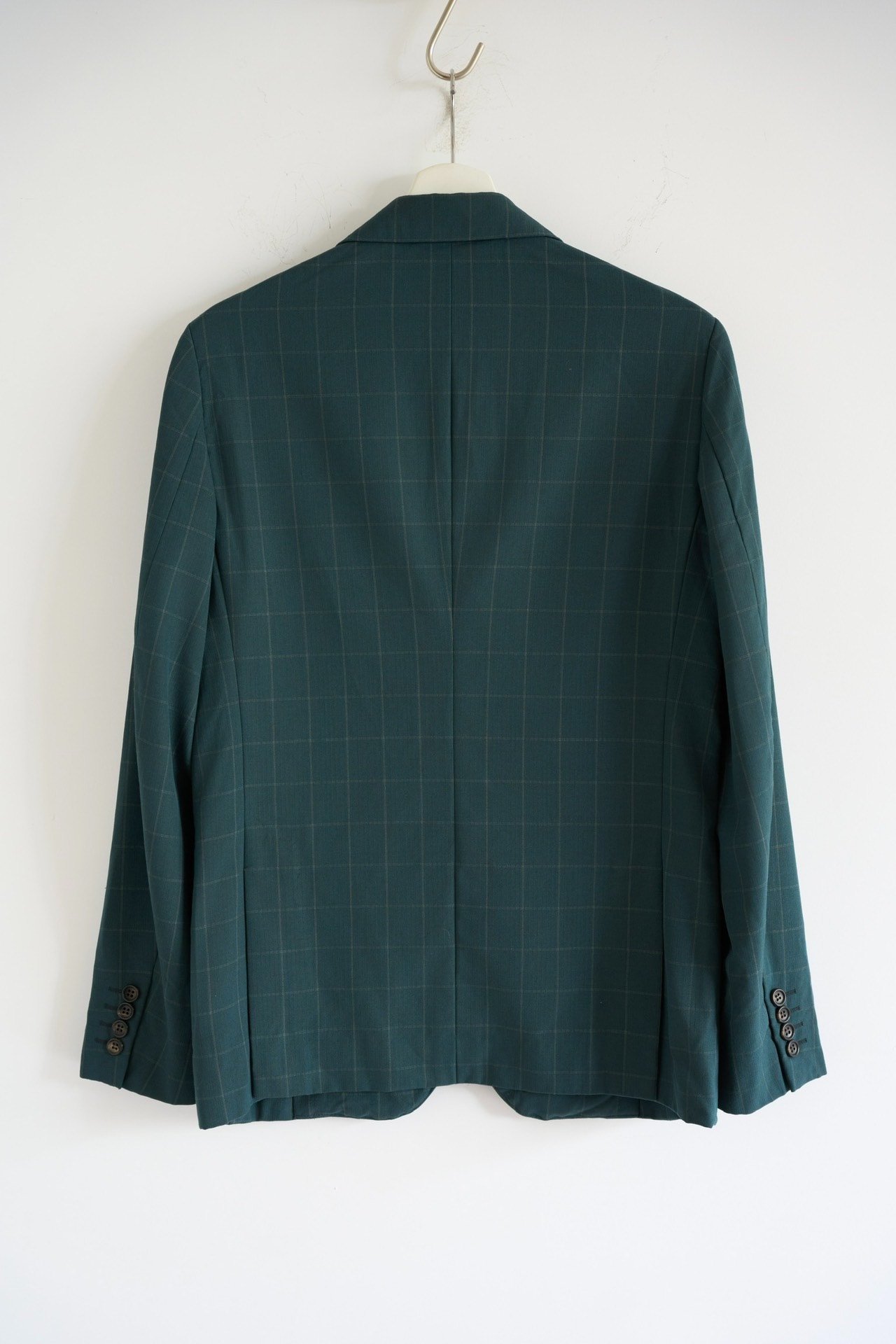 Comme des Garcons 18ss Teal Check Suit — front