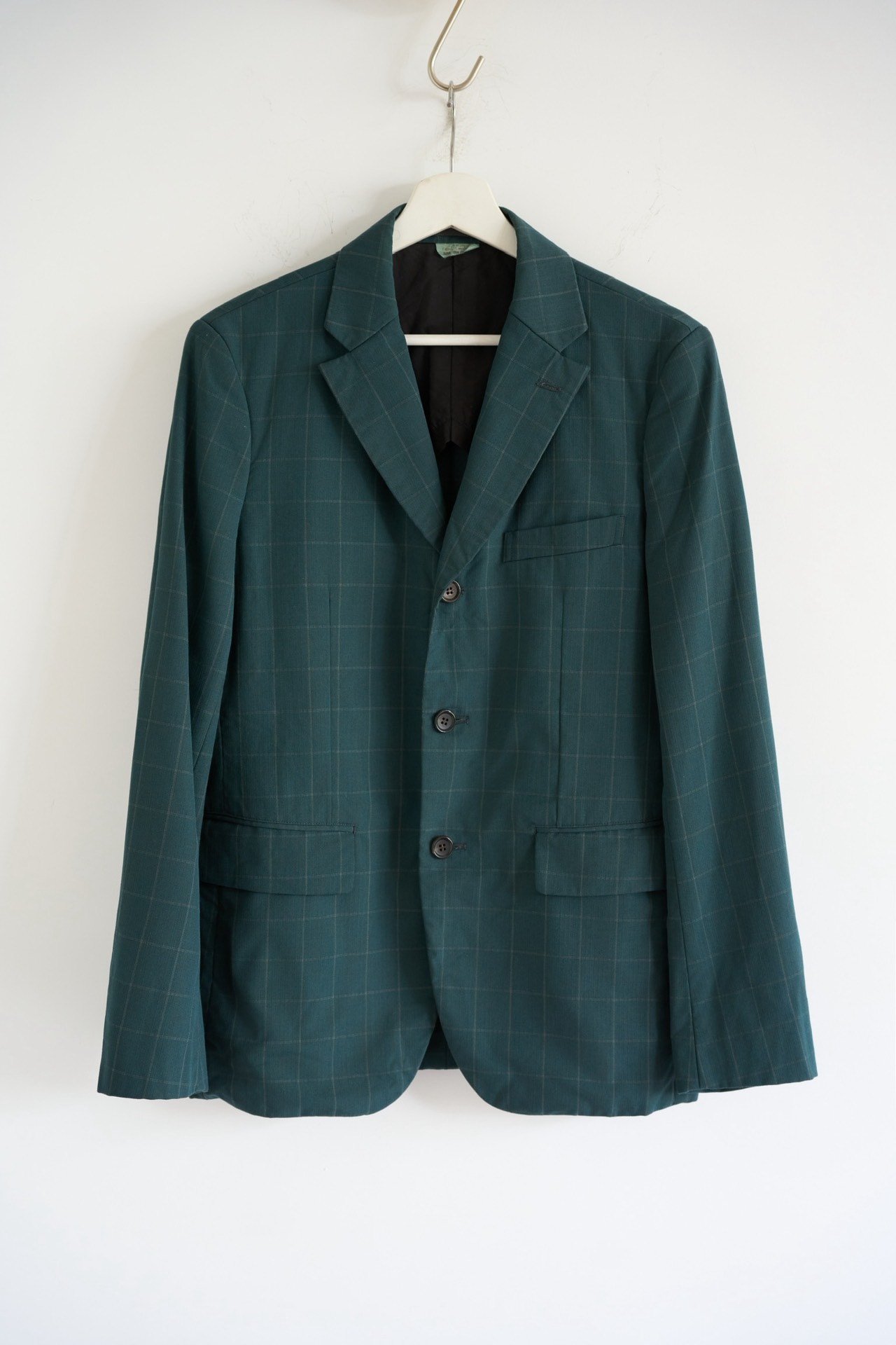 Comme des Garcons 18ss Teal Check Suit