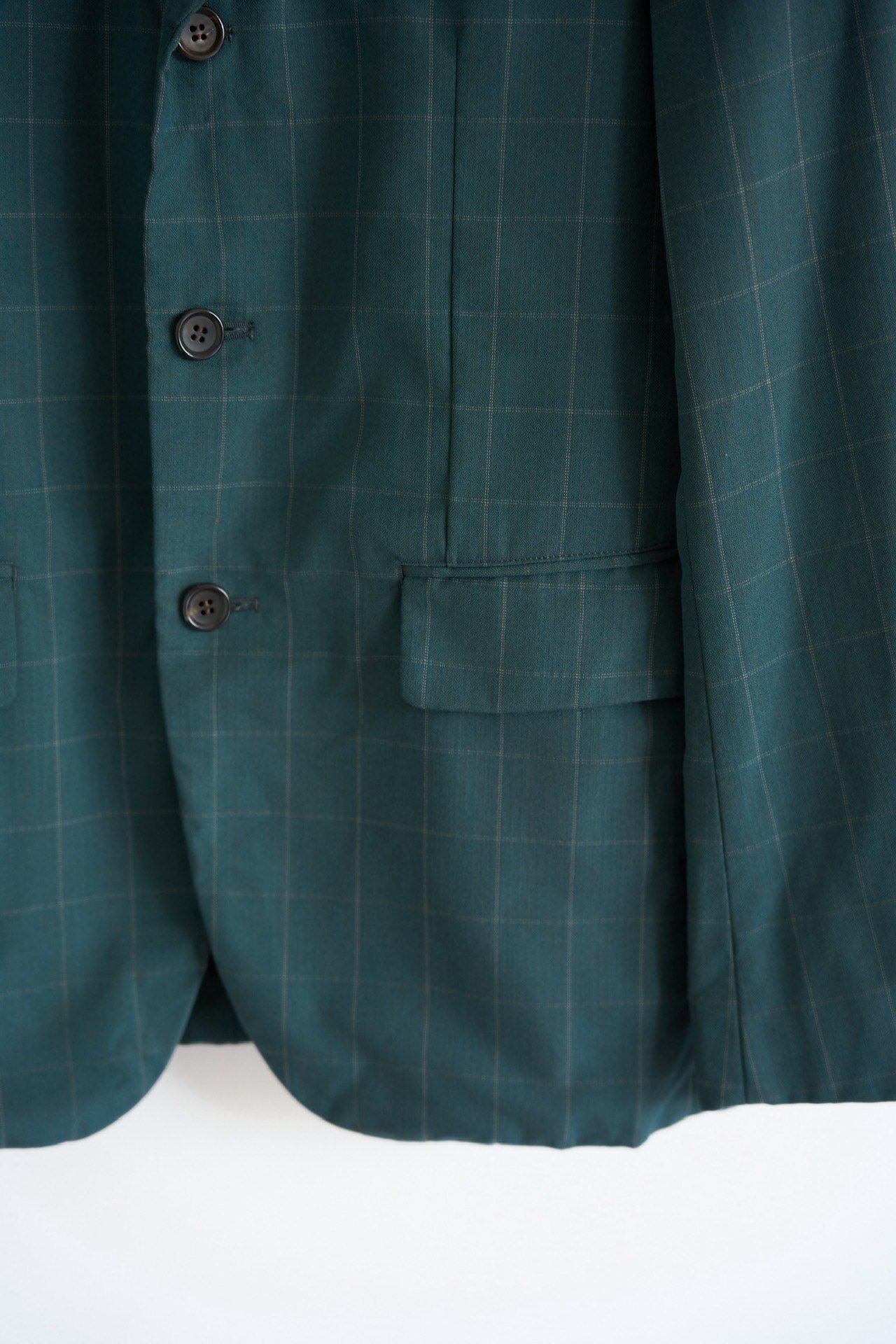 Comme des Garcons 18ss Teal Check Suit — label