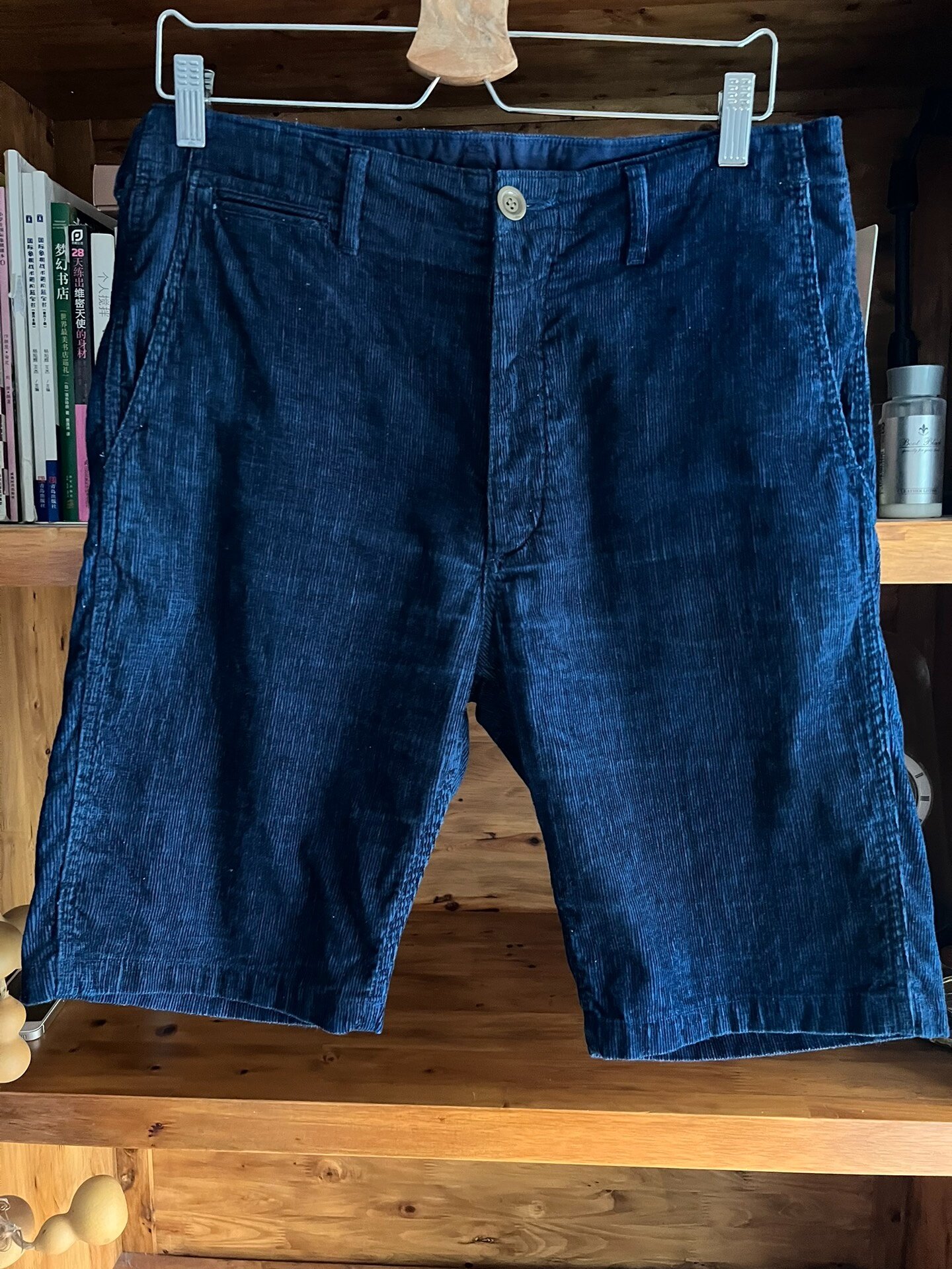 visvim ict 2017 plant-dyed corduroy shorts