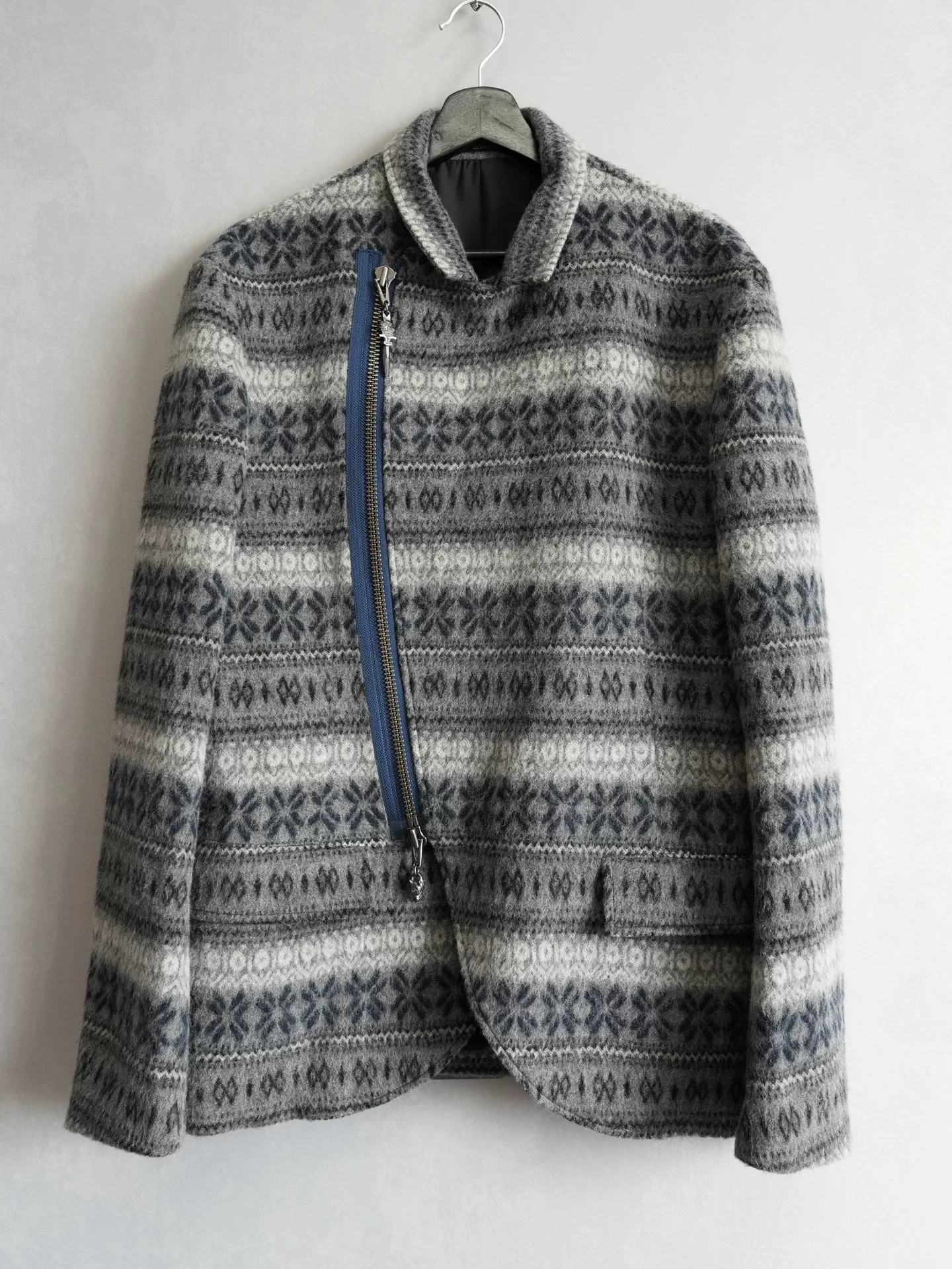 Yohji Yamamoto 14AW Runway Moto Jacket — detail